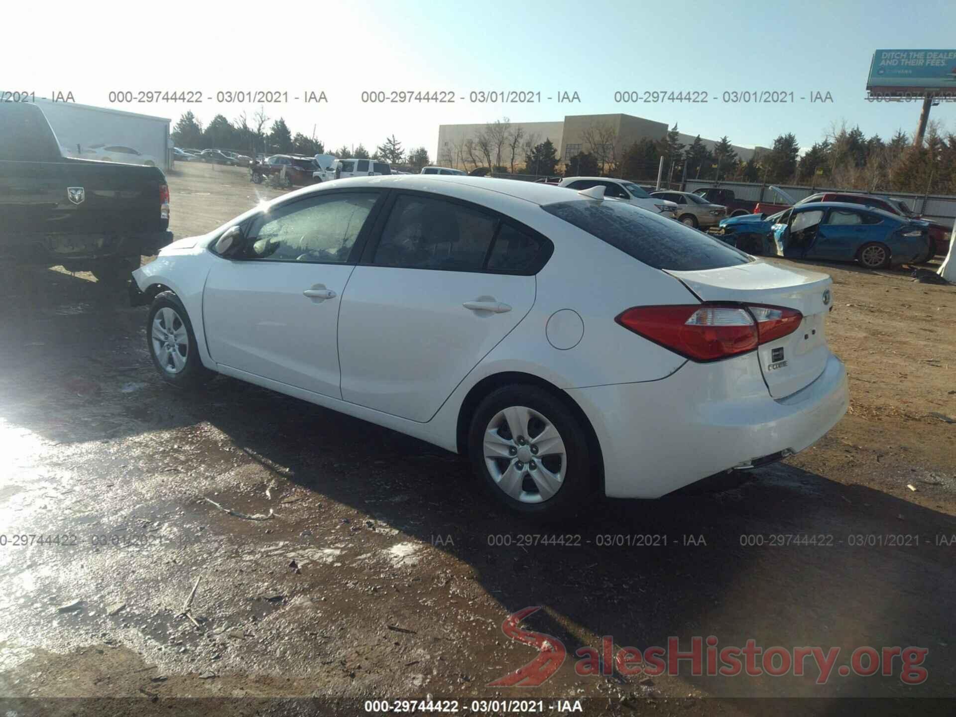 KNAFX4A6XG5517672 2016 KIA FORTE