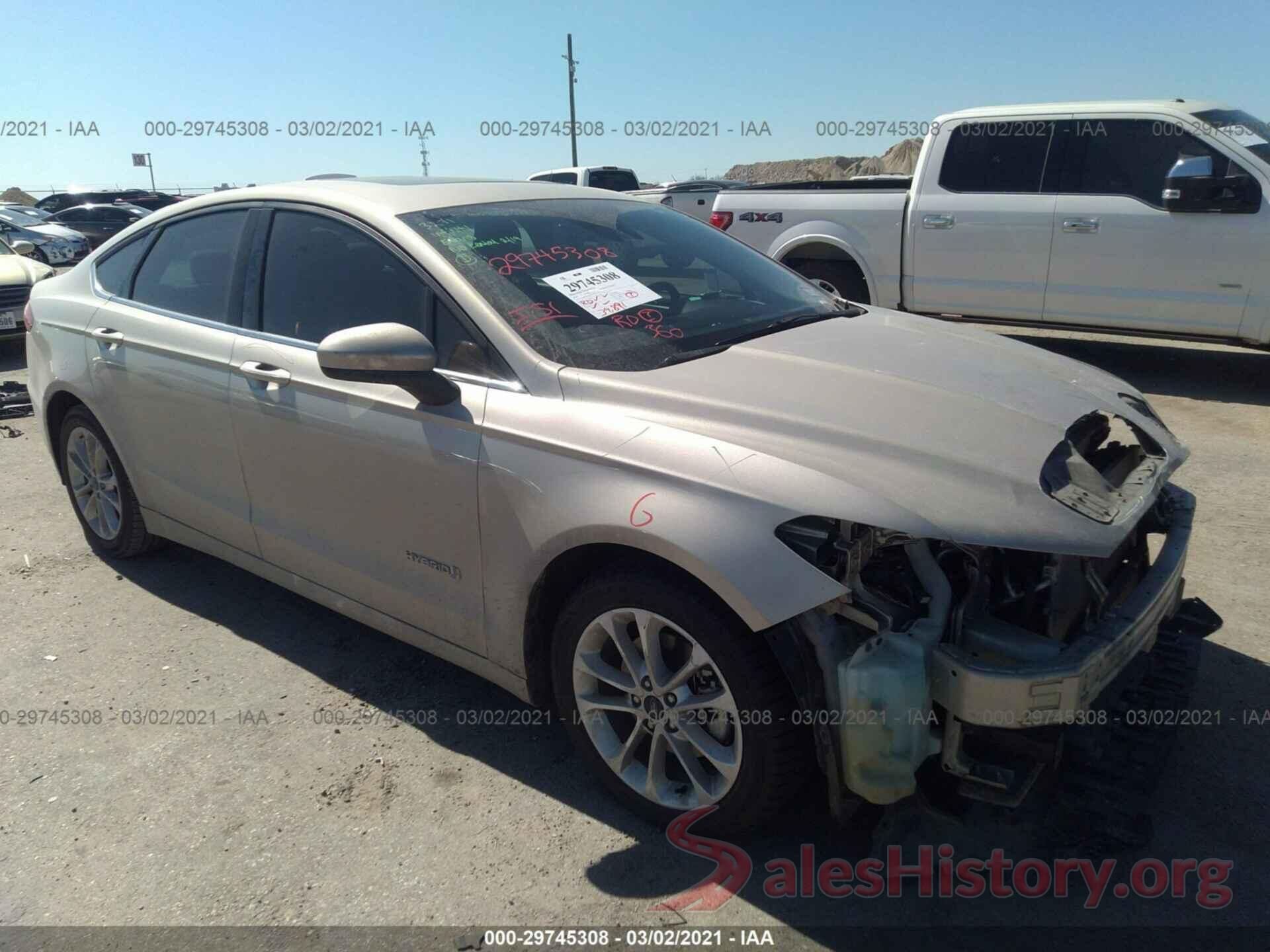 3FA6P0LU1KR221569 2019 FORD FUSION HYBRID