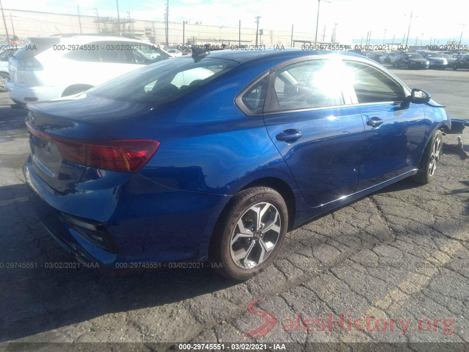 3KPF24AD4LE237020 2020 KIA FORTE