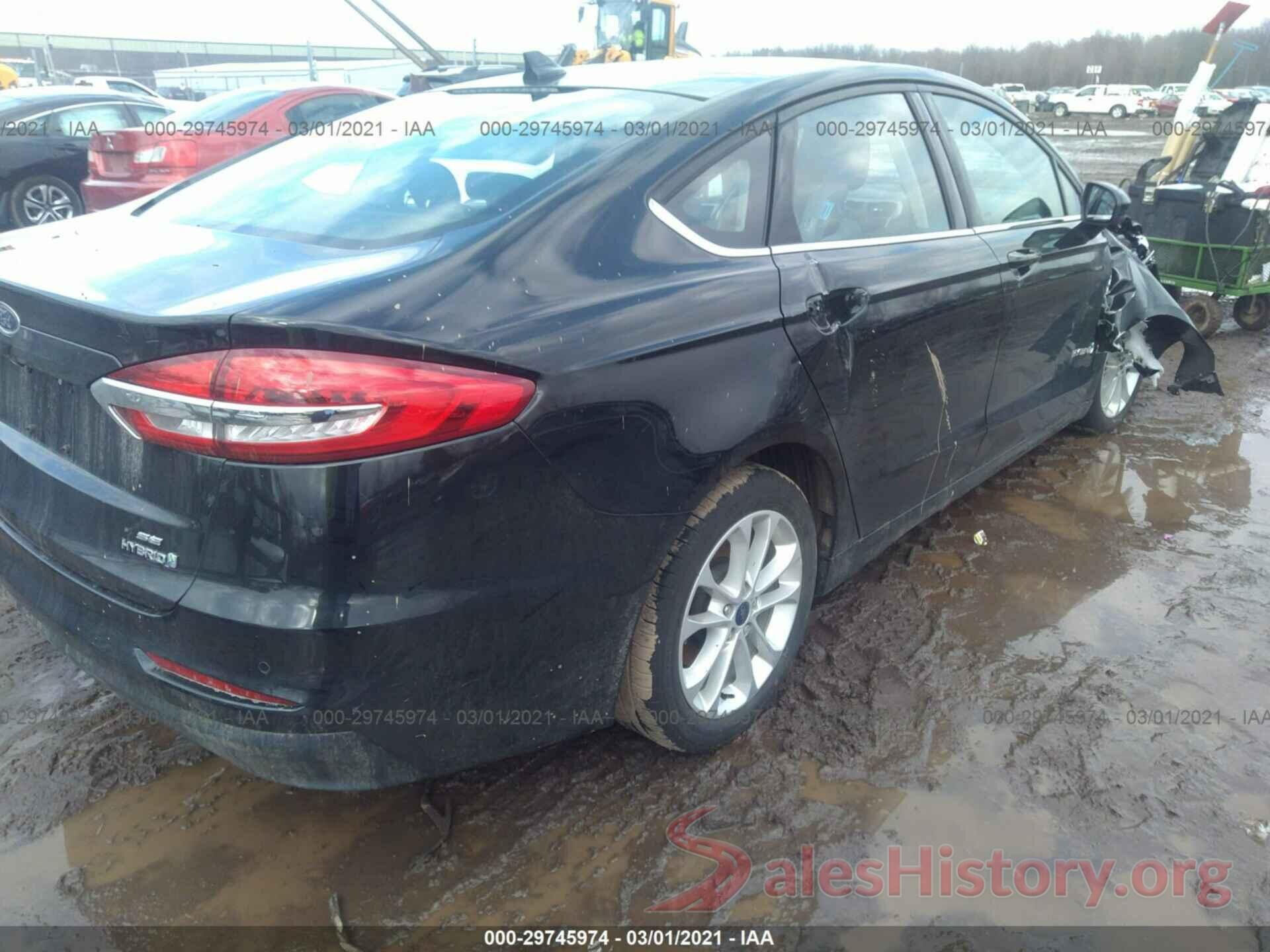 3FA6P0LU2KR129662 2019 FORD FUSION HYBRID