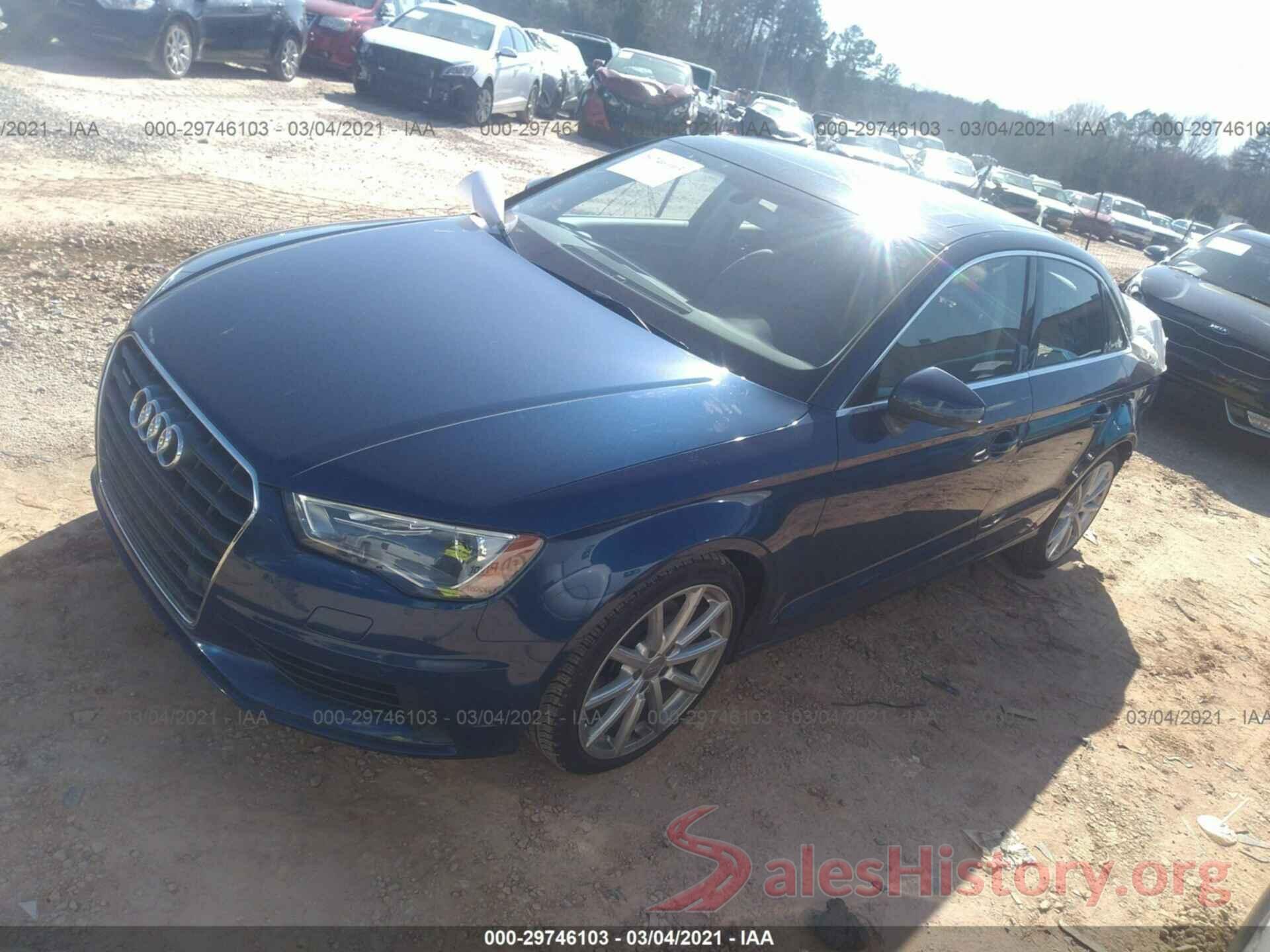 WAUE8GFF3G1054039 2016 AUDI A3