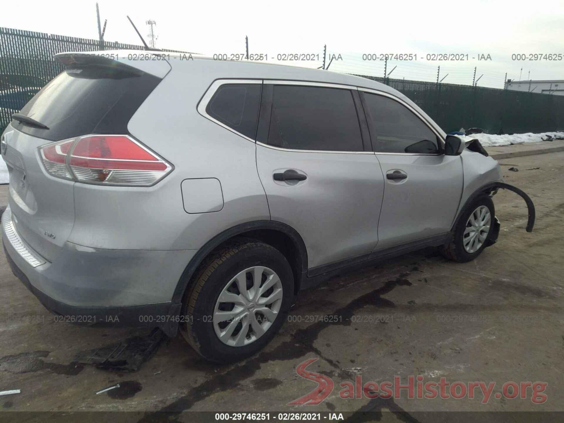 KNMAT2MV1GP709938 2016 NISSAN ROGUE