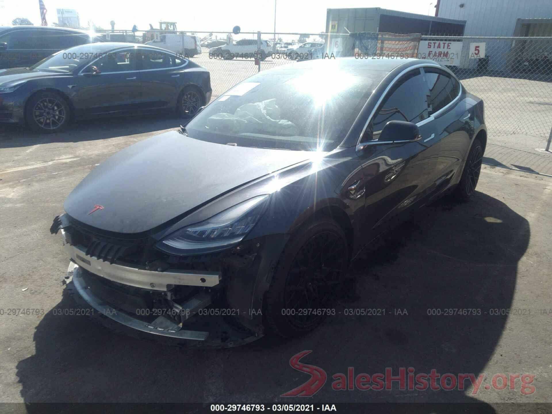 5YJ3E1EAXKF357714 2019 TESLA MODEL 3