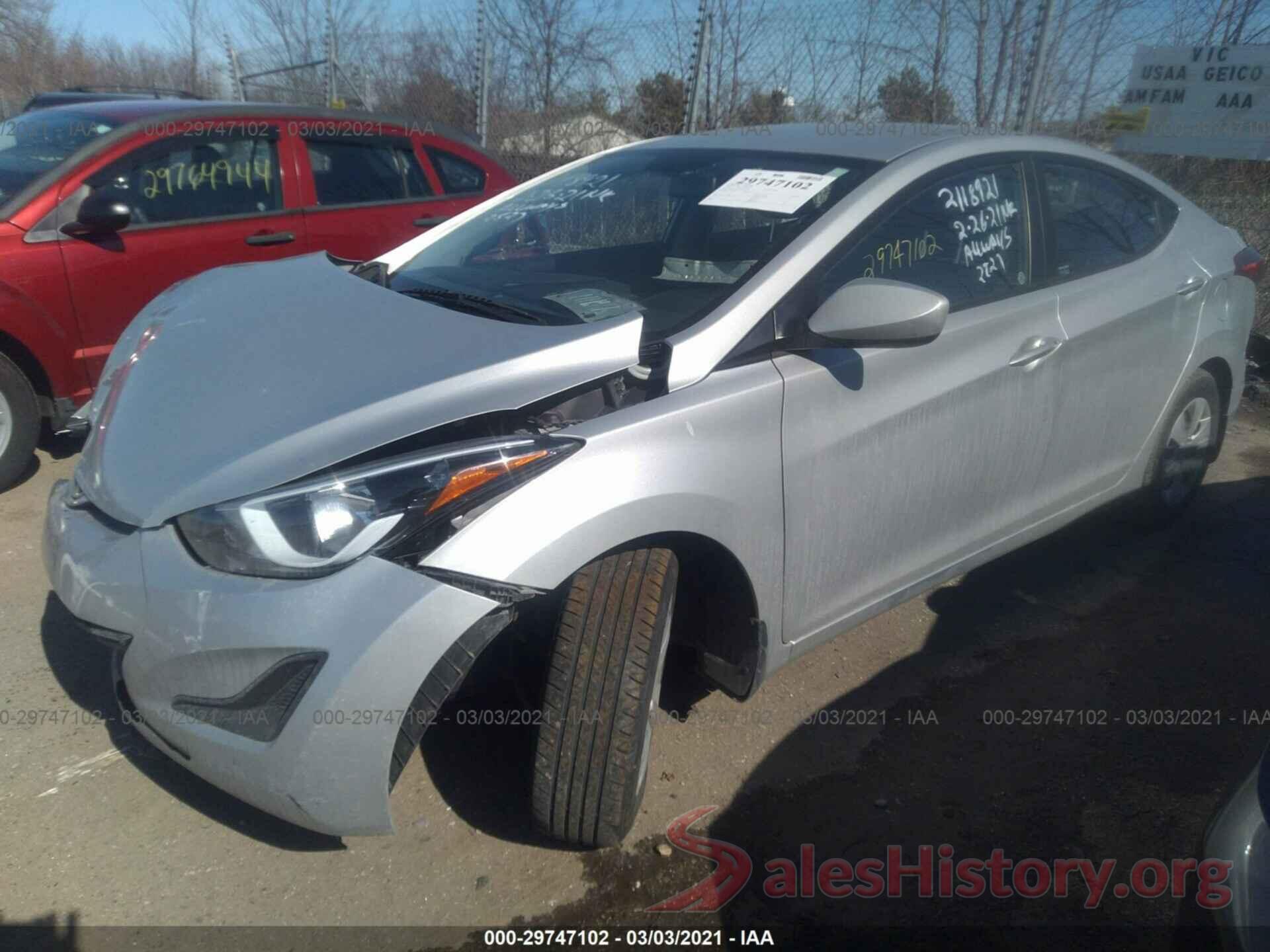 KMHDH4AE6GU583572 2016 HYUNDAI ELANTRA