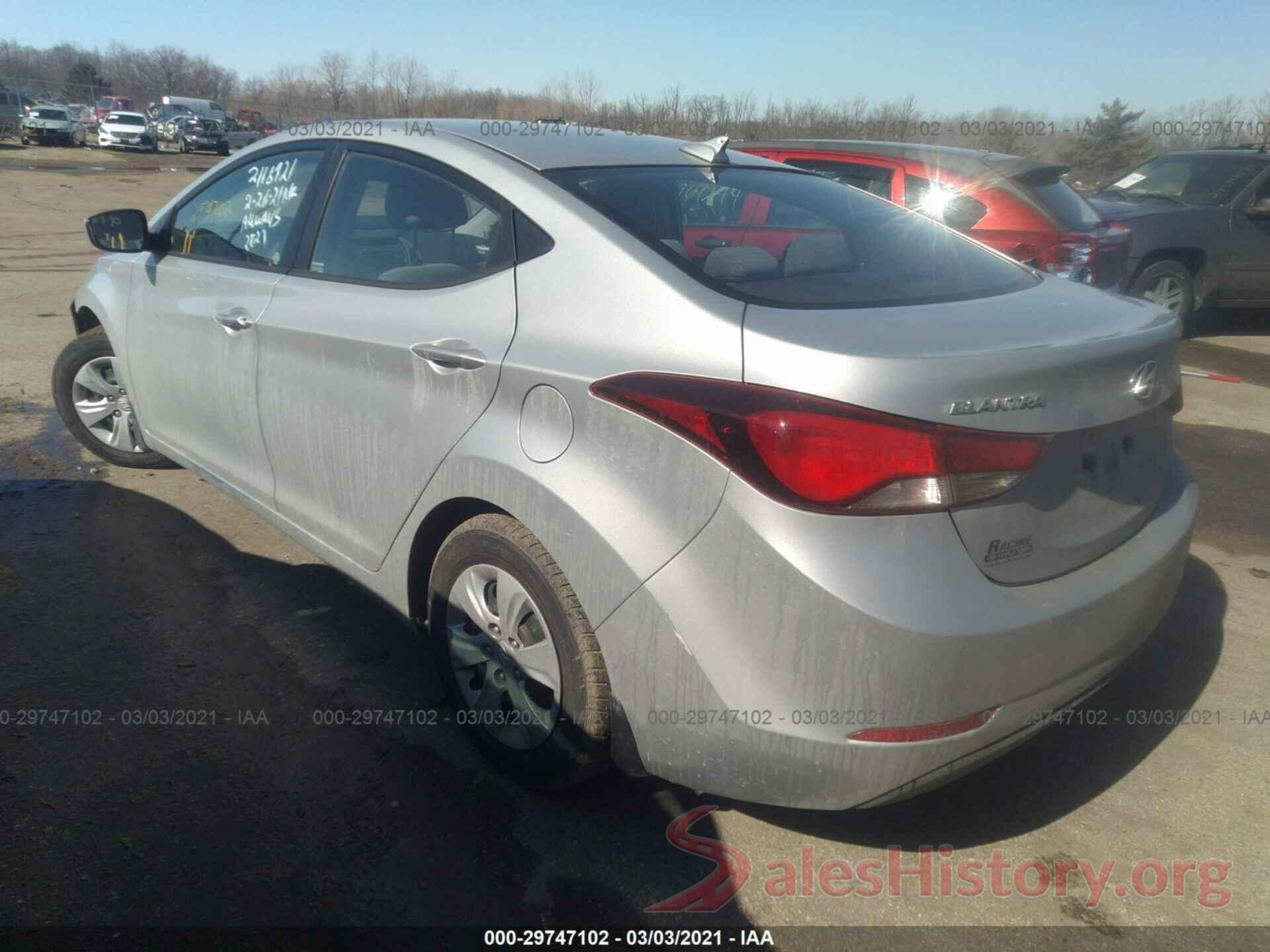 KMHDH4AE6GU583572 2016 HYUNDAI ELANTRA