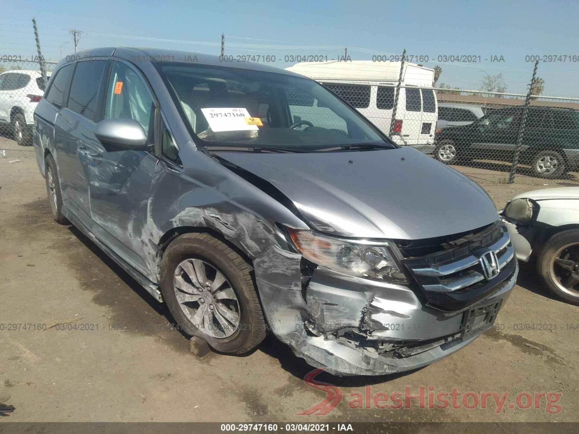 5FNRL5H3XHB022434 2017 HONDA ODYSSEY