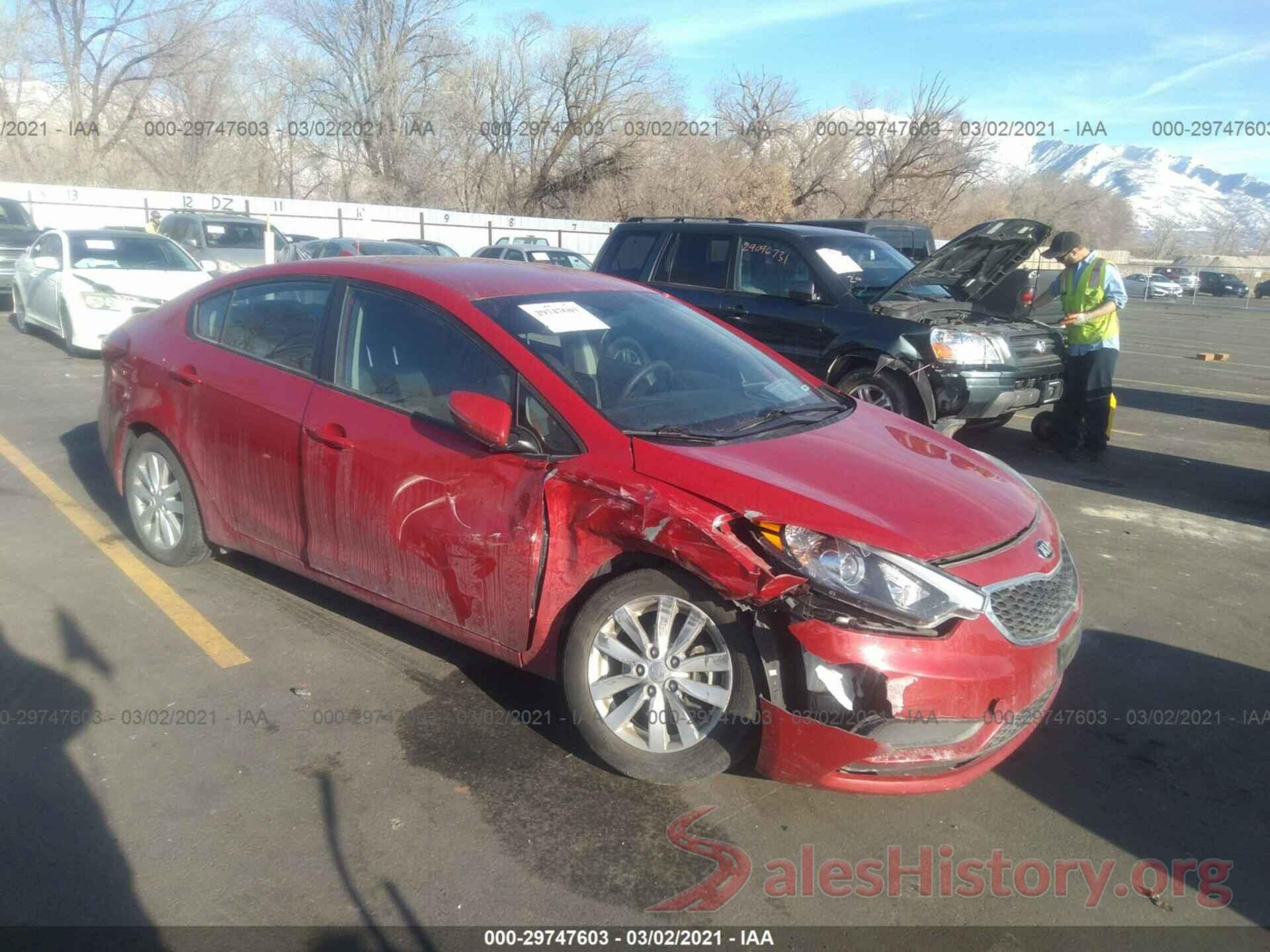 KNAFX4A64G5554913 2016 KIA FORTE