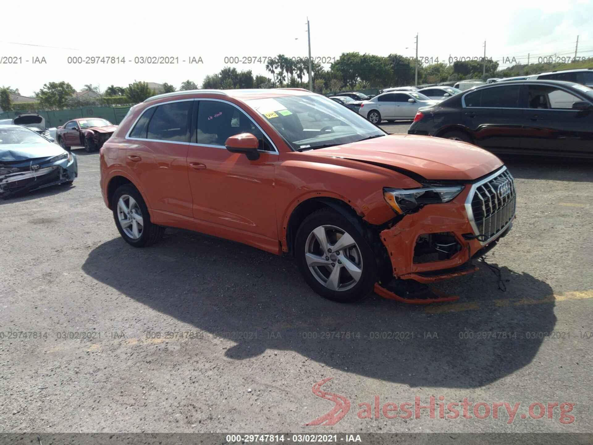 WA1AECF38L1108626 2020 AUDI Q3