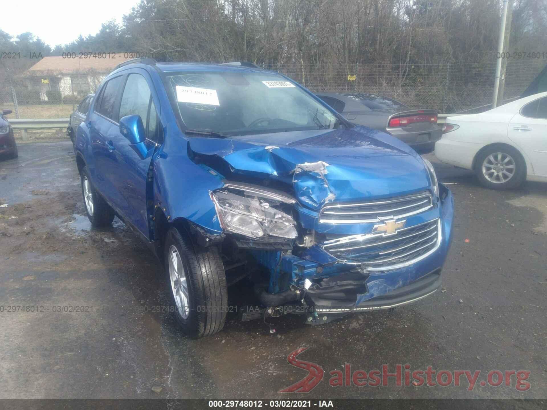 KL7CJPSB8GB622620 2016 CHEVROLET TRAX