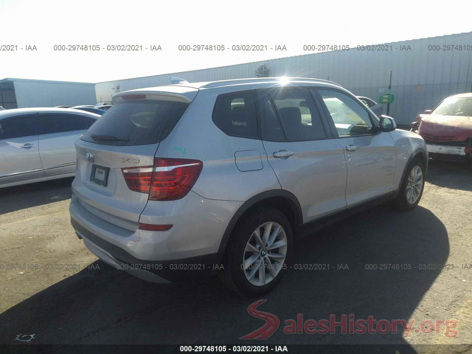 5UXWZ7C54H0T43811 2017 BMW X3