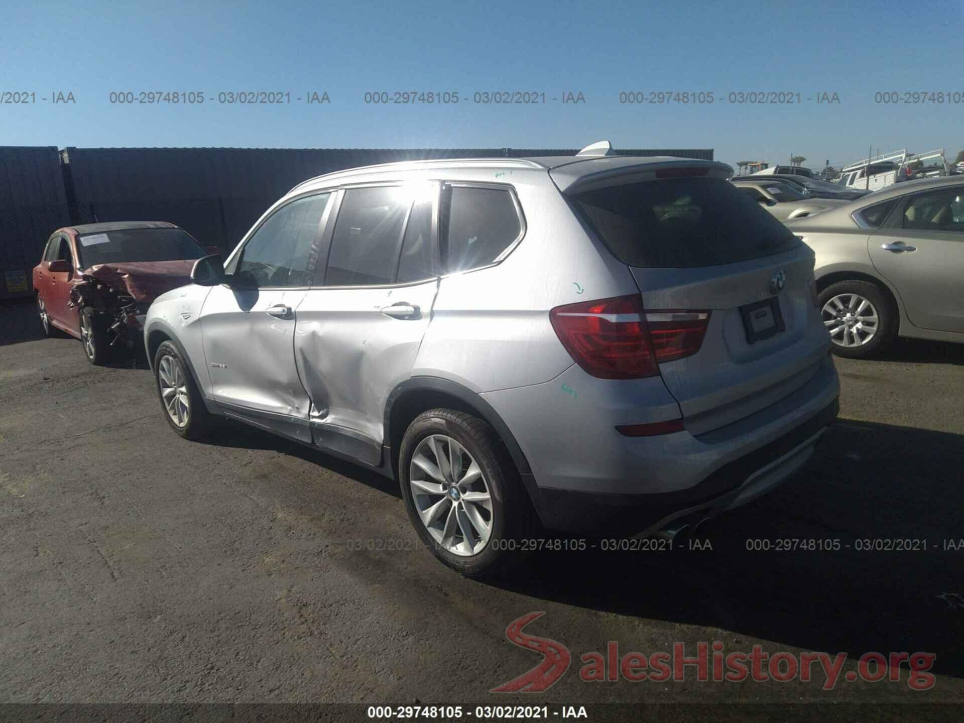 5UXWZ7C54H0T43811 2017 BMW X3