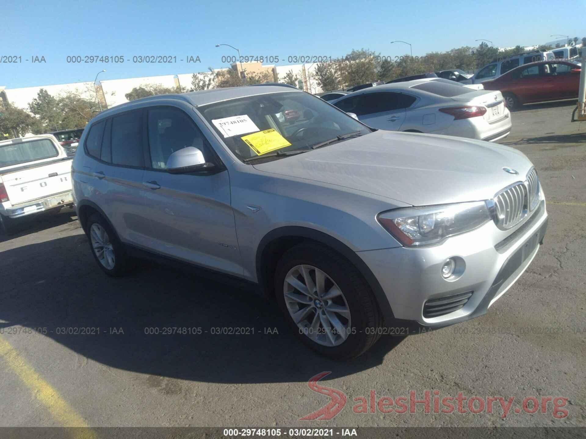 5UXWZ7C54H0T43811 2017 BMW X3