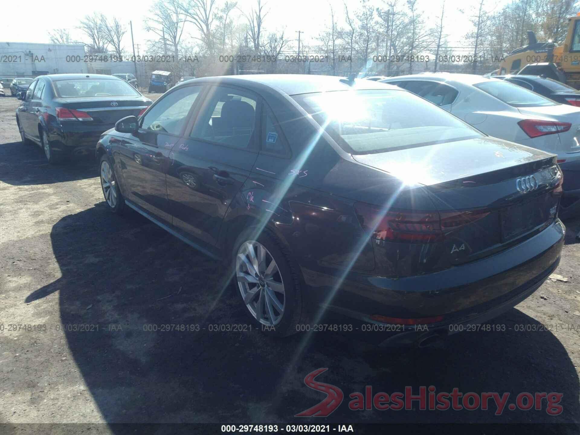 WAUDNAF44JN016352 2018 AUDI A4