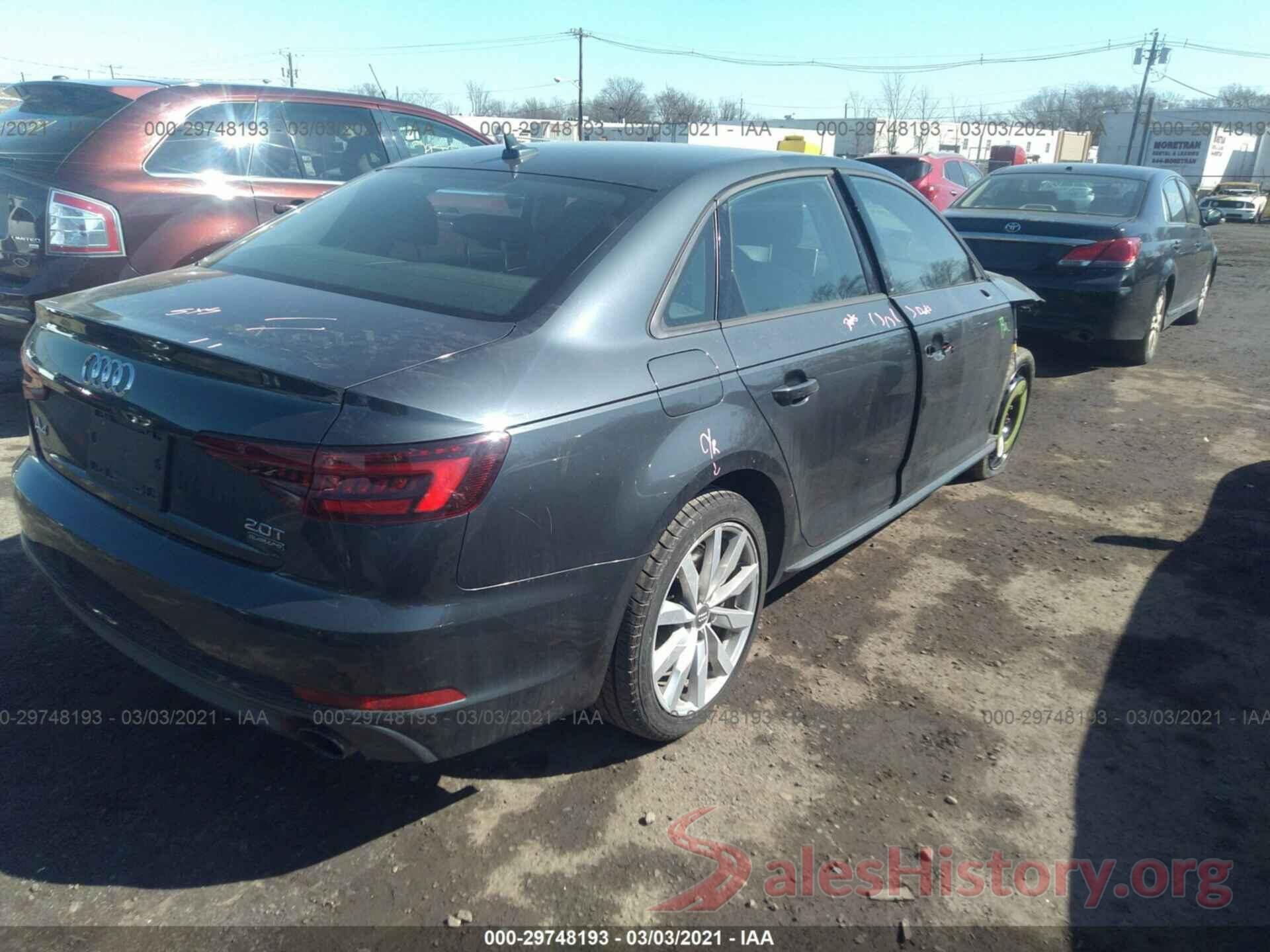 WAUDNAF44JN016352 2018 AUDI A4