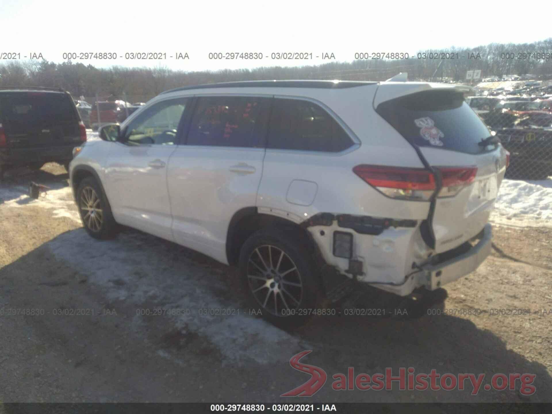 5TDJZRFHXJS491803 2018 TOYOTA HIGHLANDER