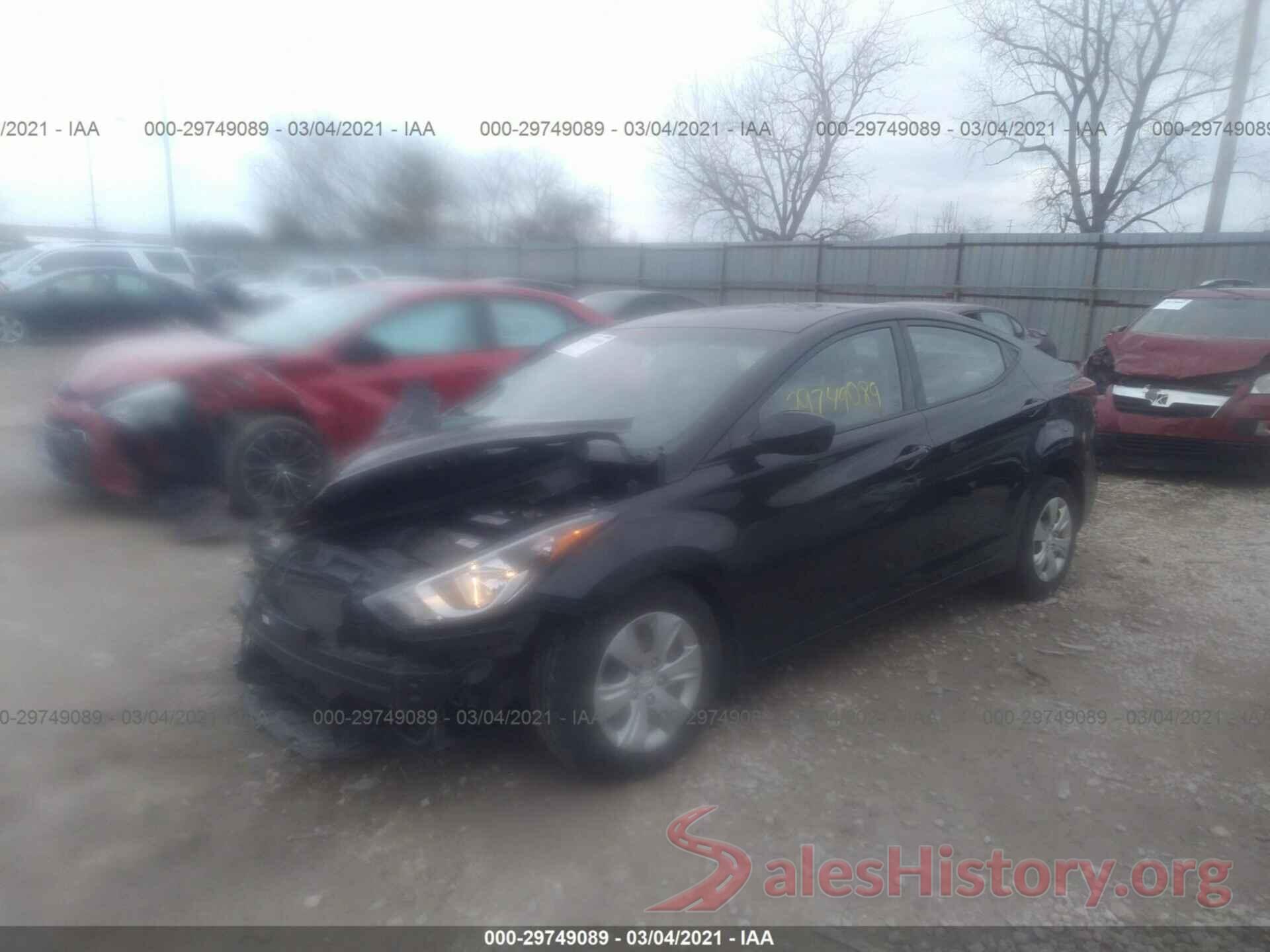 KMHDH4AE2GU479449 2016 HYUNDAI ELANTRA