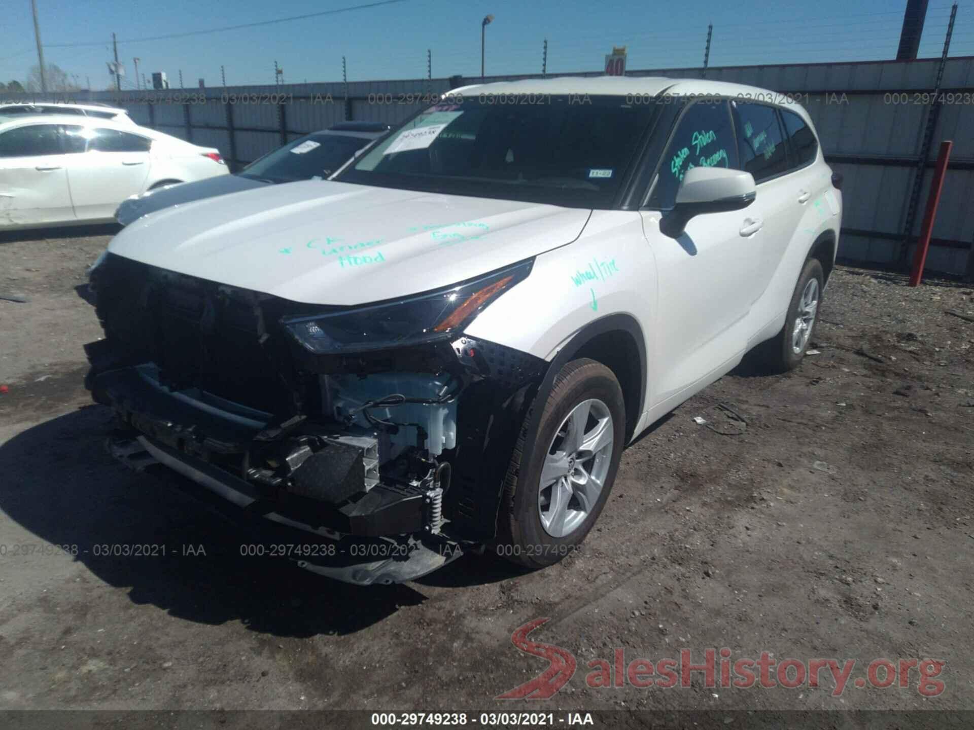 5TDCZRAH0MS038942 2021 TOYOTA HIGHLANDER