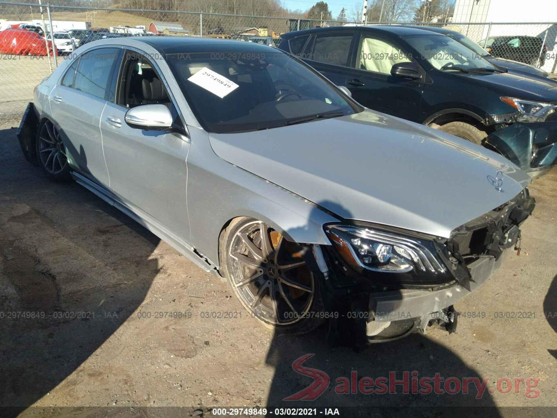 WDDUG8GB2KA431347 2019 MERCEDES-BENZ S-CLASS