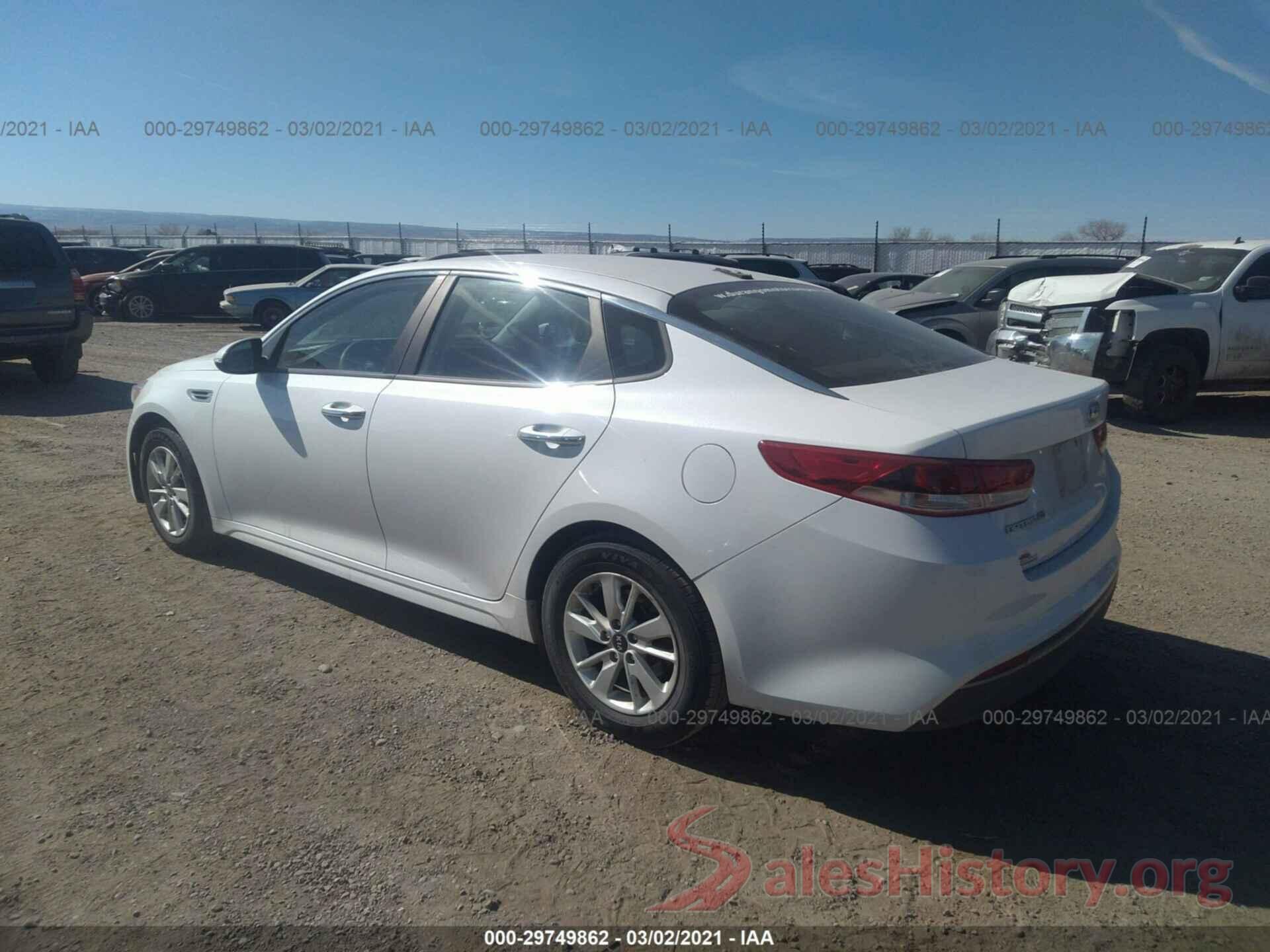 5XXGT4L31GG046478 2016 KIA OPTIMA