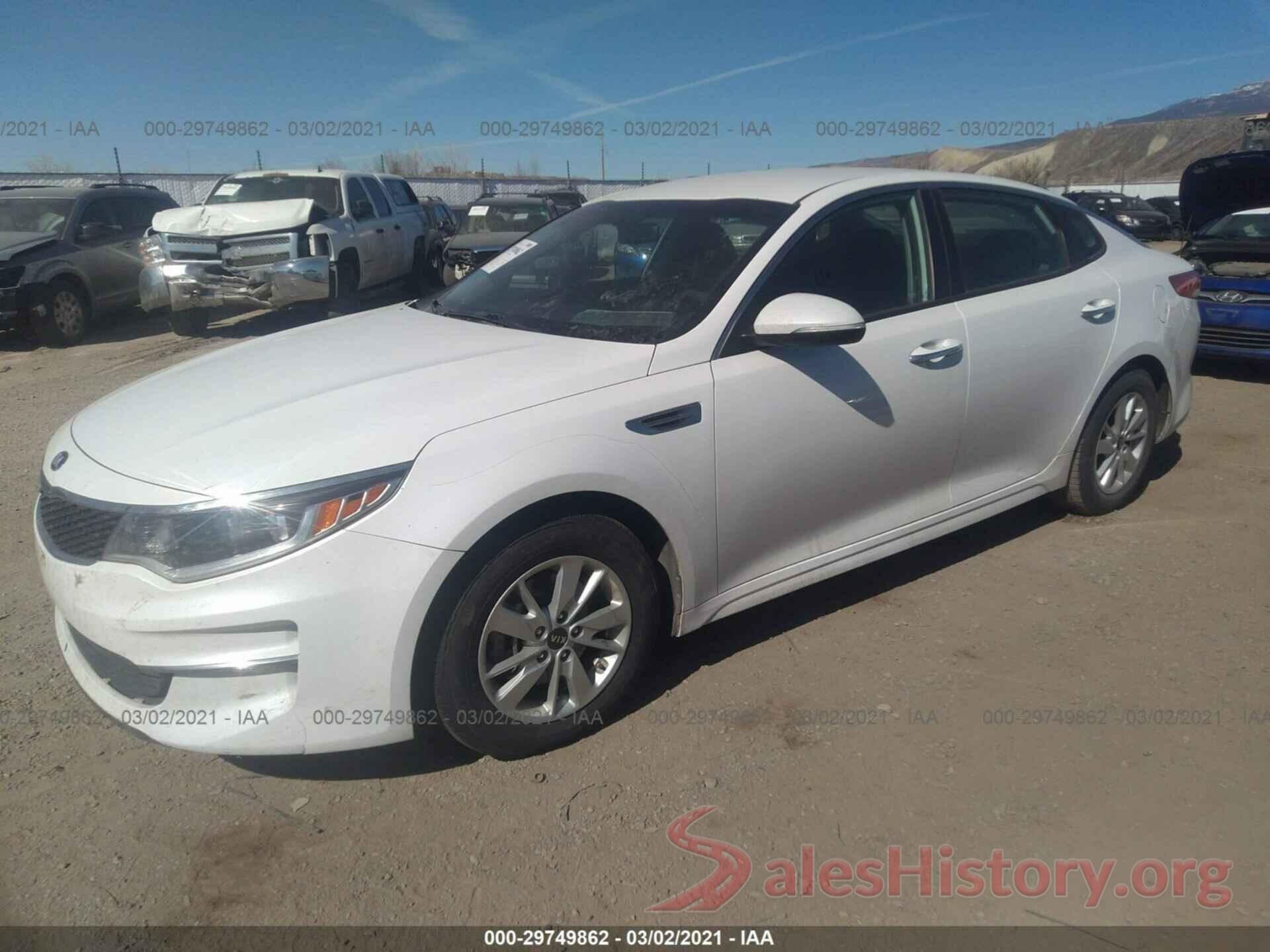 5XXGT4L31GG046478 2016 KIA OPTIMA