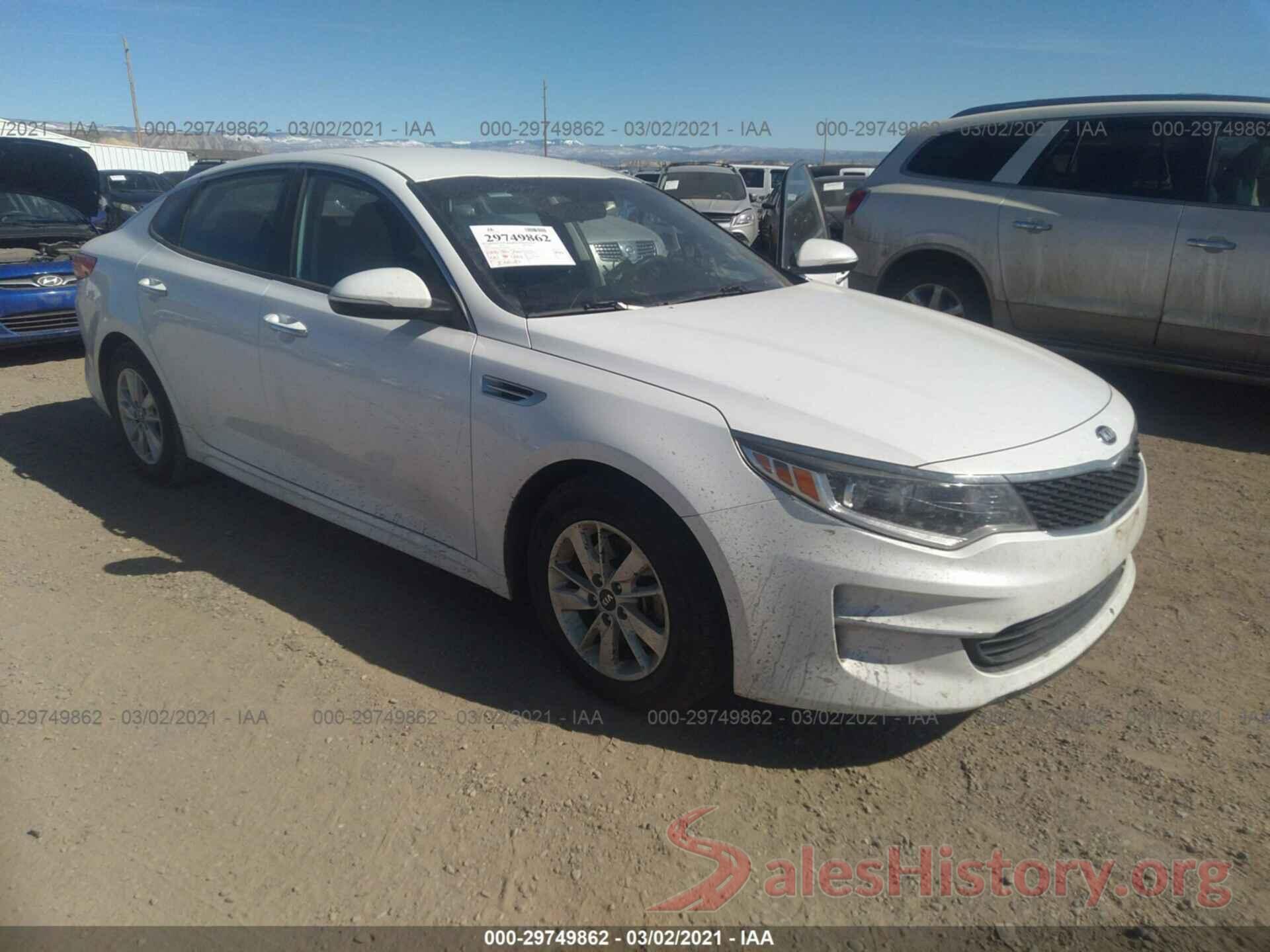 5XXGT4L31GG046478 2016 KIA OPTIMA