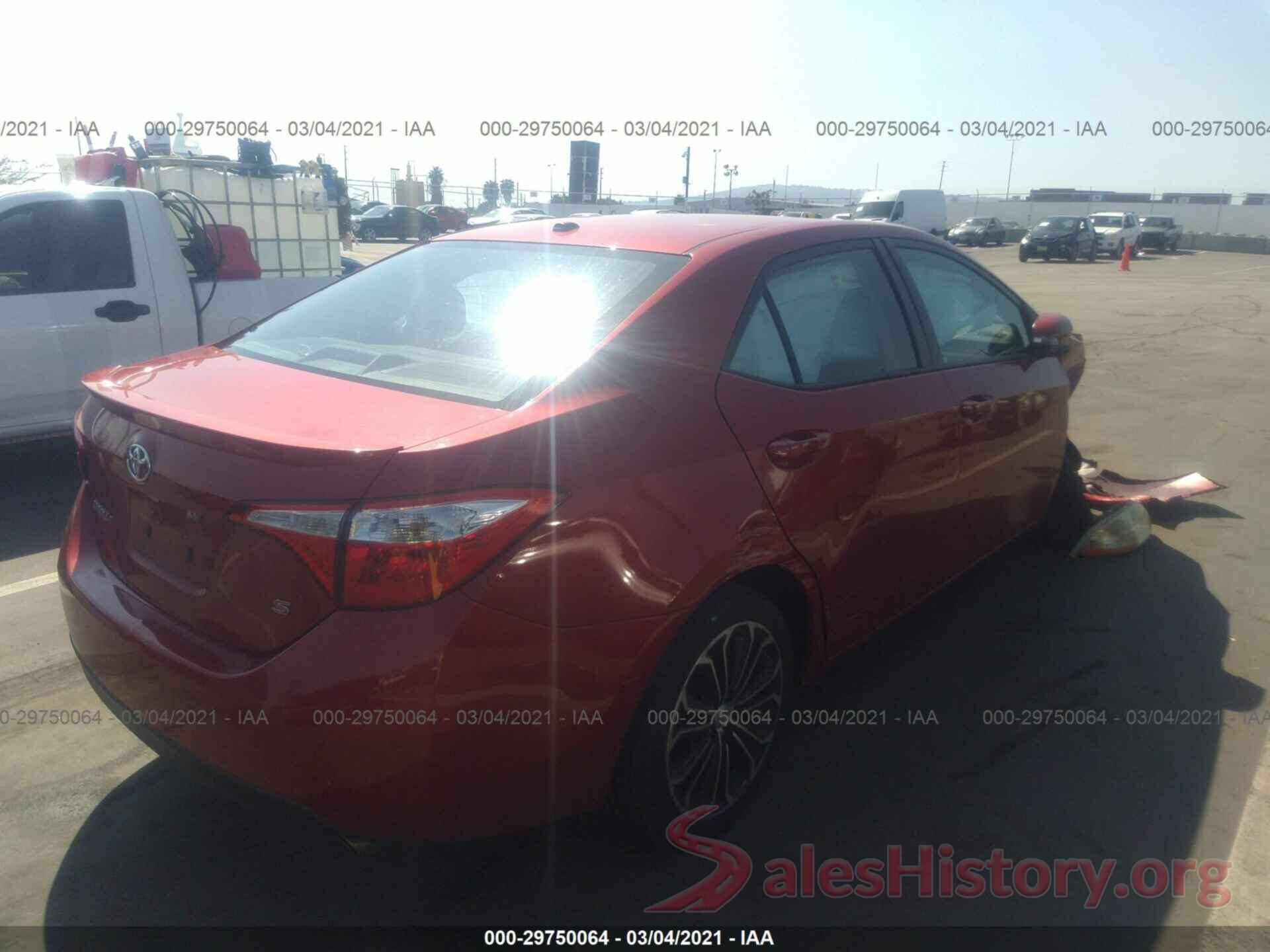 5YFBURHE1GP445185 2016 TOYOTA COROLLA