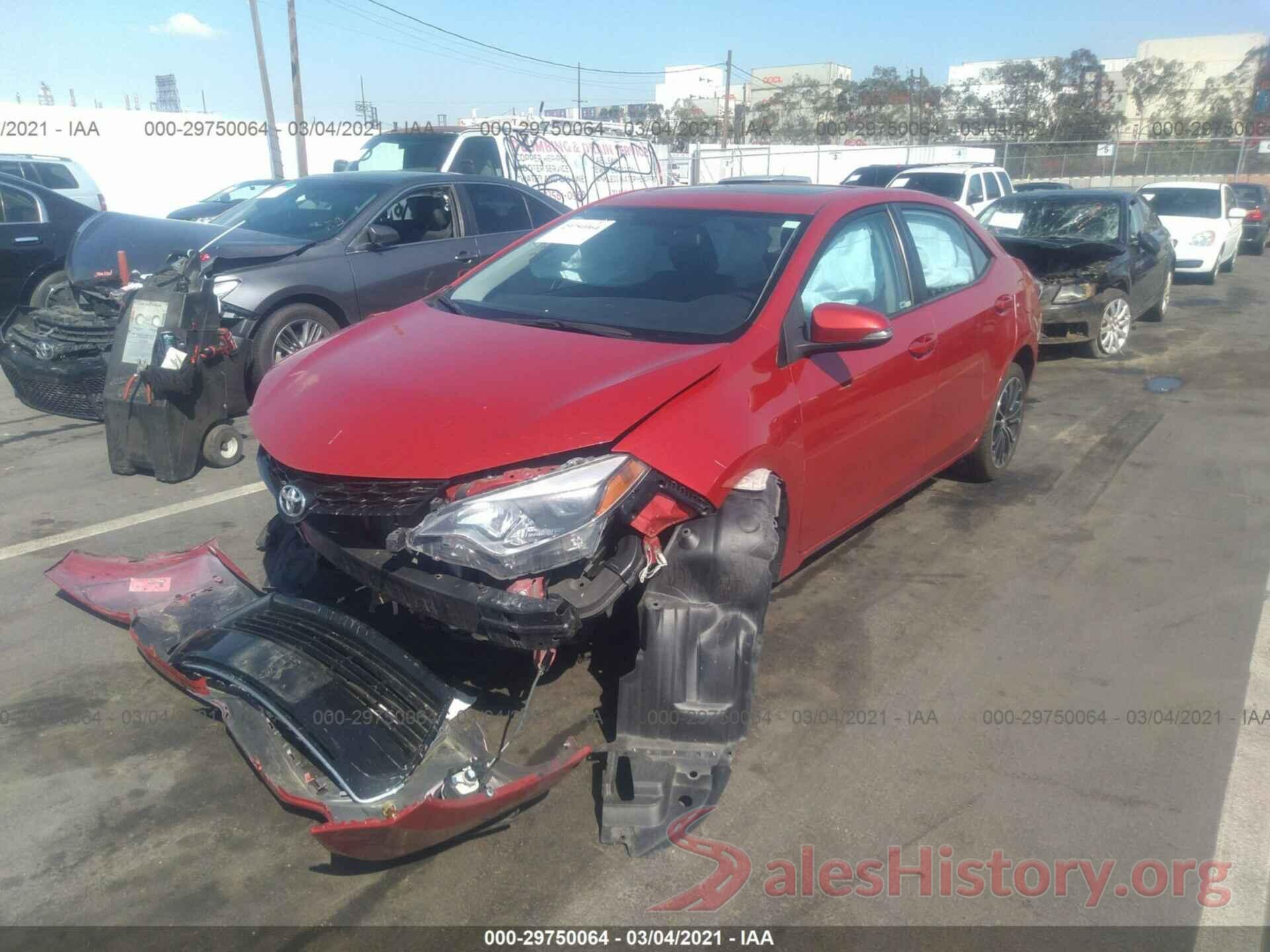 5YFBURHE1GP445185 2016 TOYOTA COROLLA