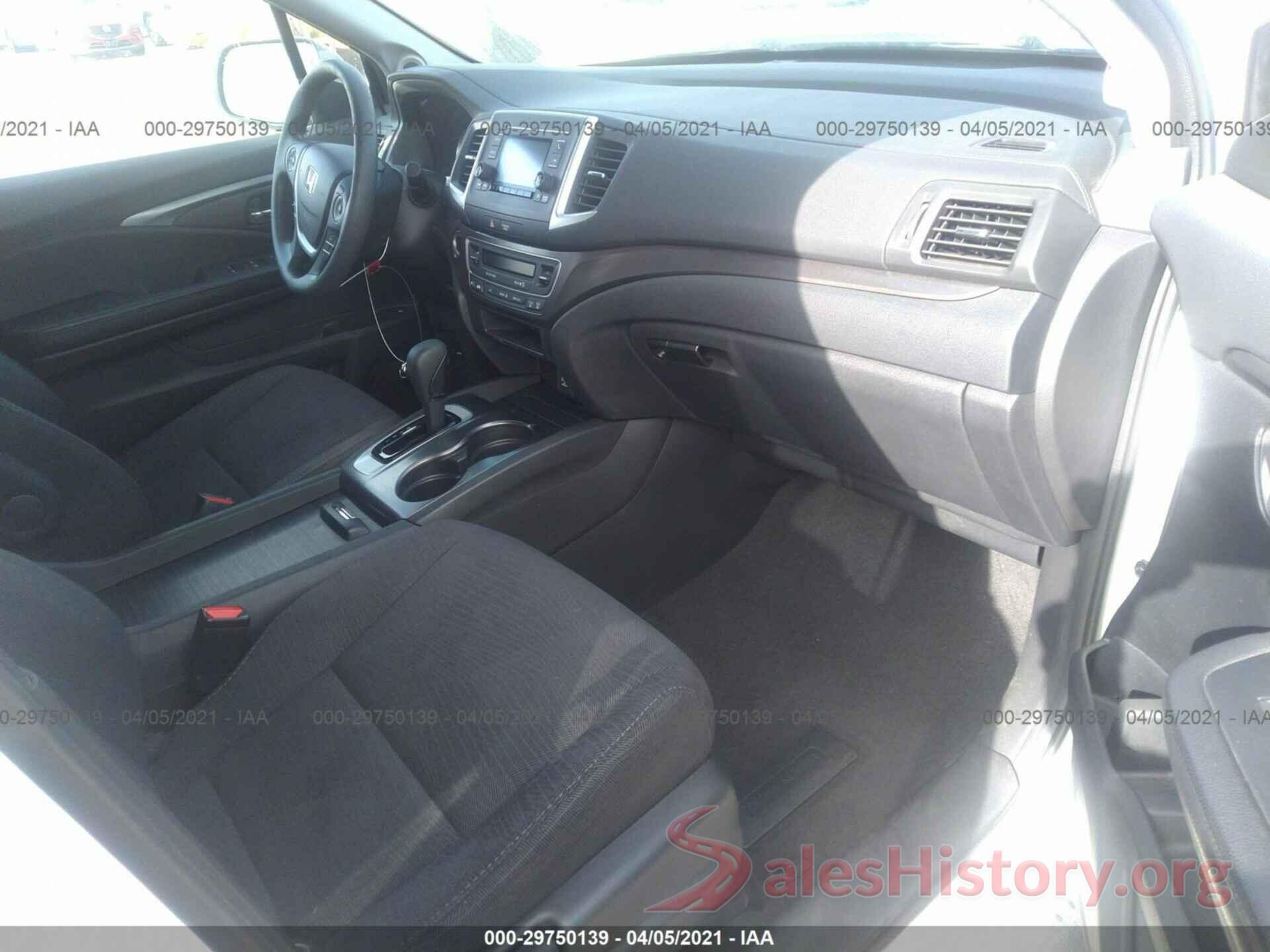 5FNYF5H10HB006521 2017 HONDA PILOT