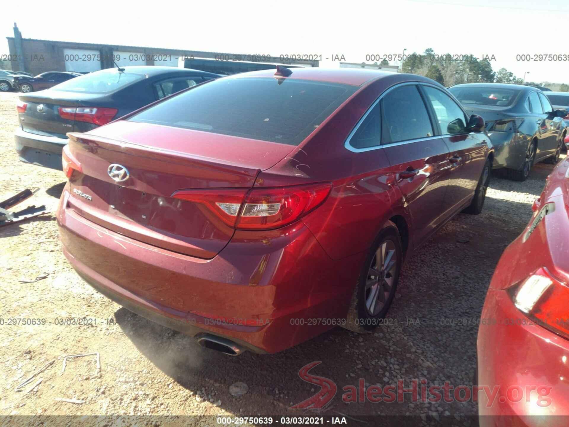 5NPE24AF5GH265567 2016 HYUNDAI SONATA