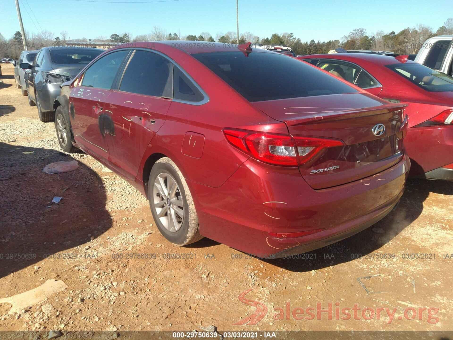 5NPE24AF5GH265567 2016 HYUNDAI SONATA