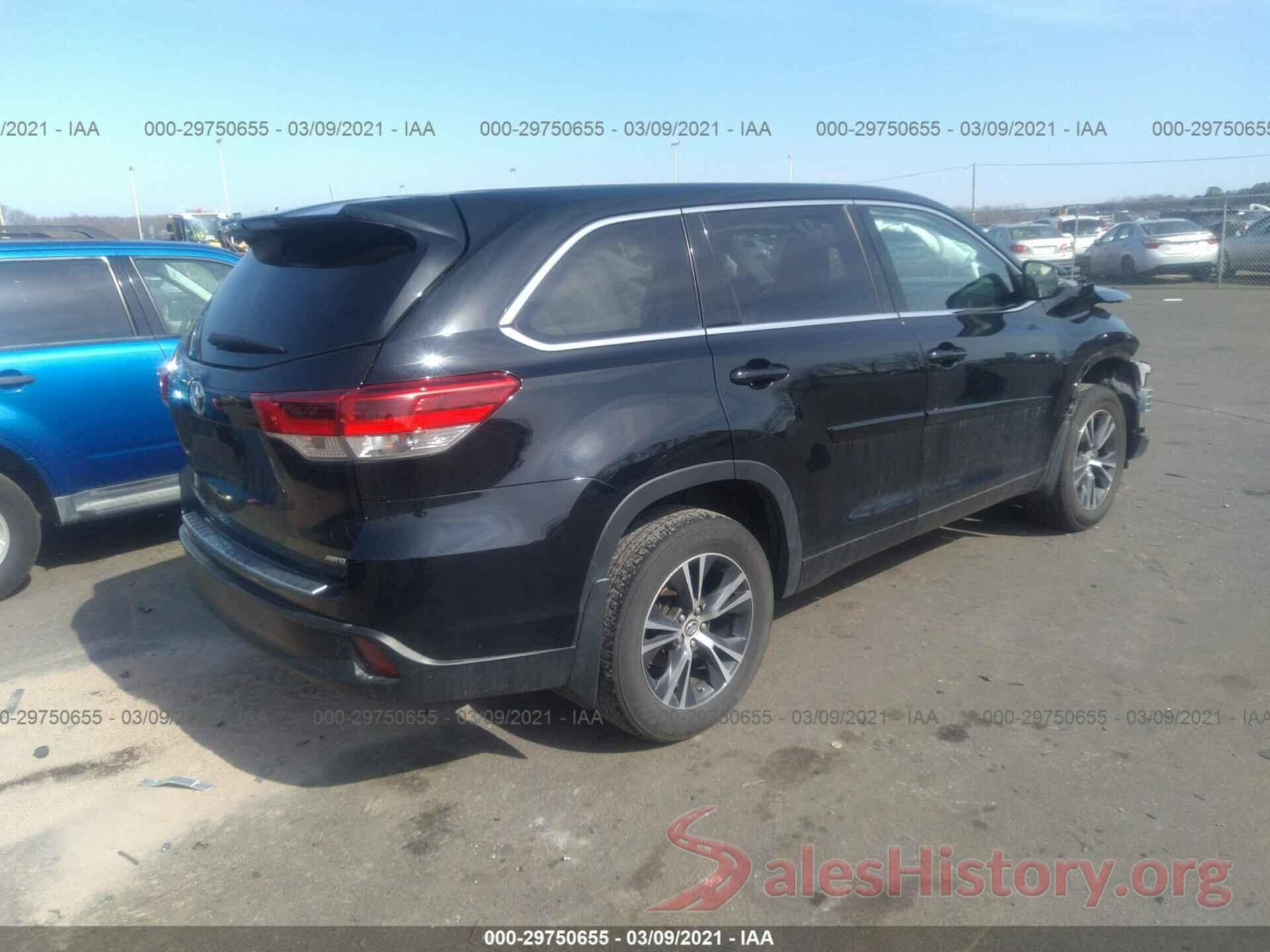 5TDBZRFH0JS911539 2018 TOYOTA HIGHLANDER