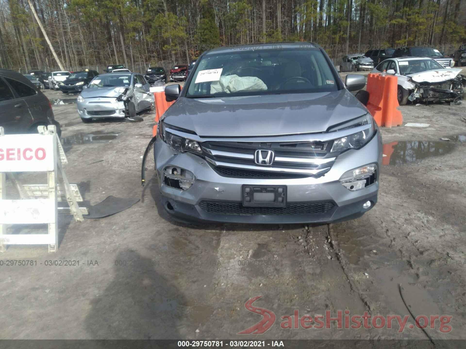 5FNYF6H52GB093782 2016 HONDA PILOT