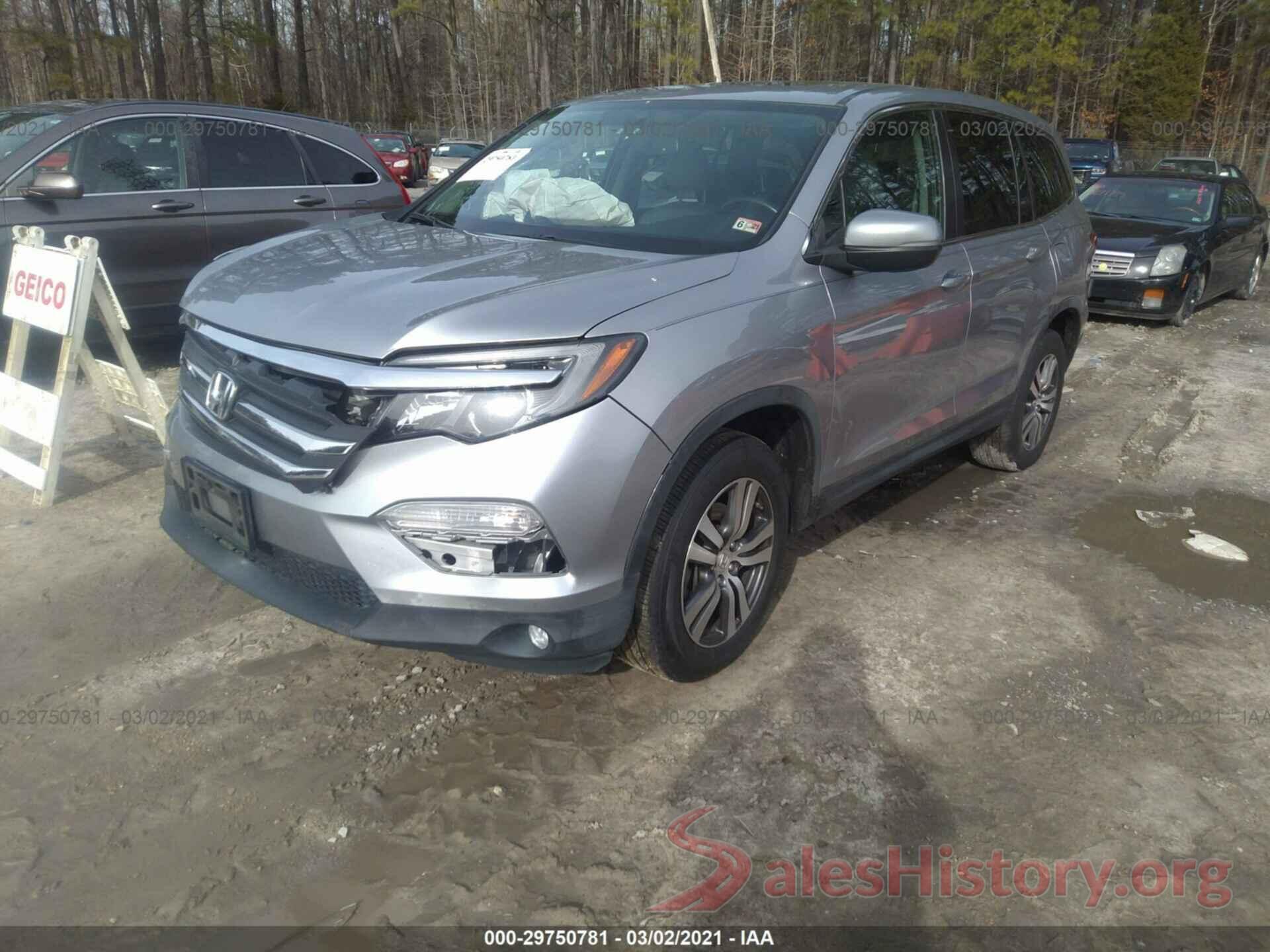 5FNYF6H52GB093782 2016 HONDA PILOT