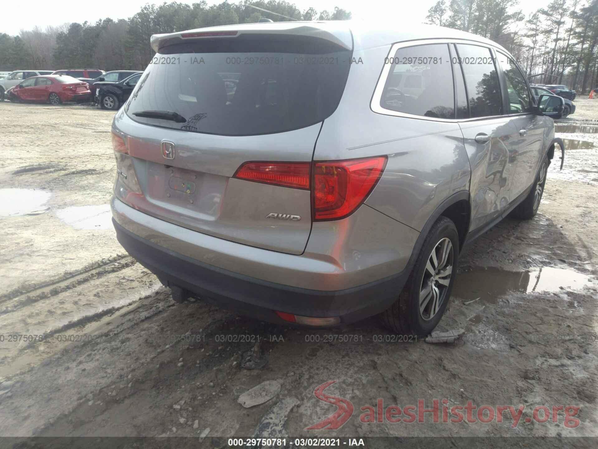 5FNYF6H52GB093782 2016 HONDA PILOT