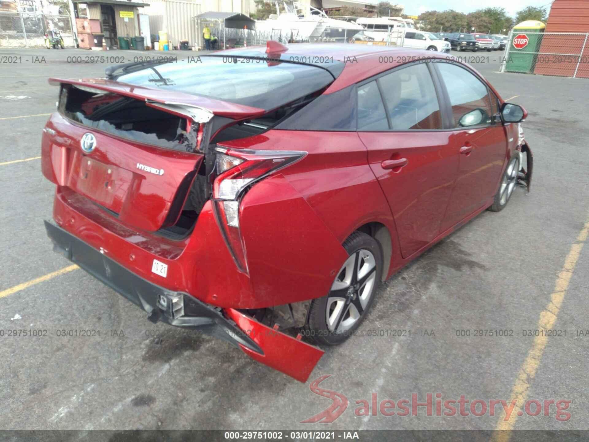 JTDKARFU2G3525722 2016 TOYOTA PRIUS