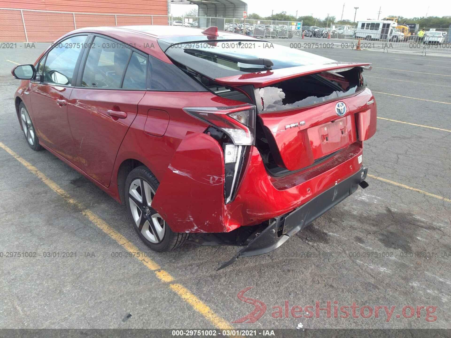 JTDKARFU2G3525722 2016 TOYOTA PRIUS