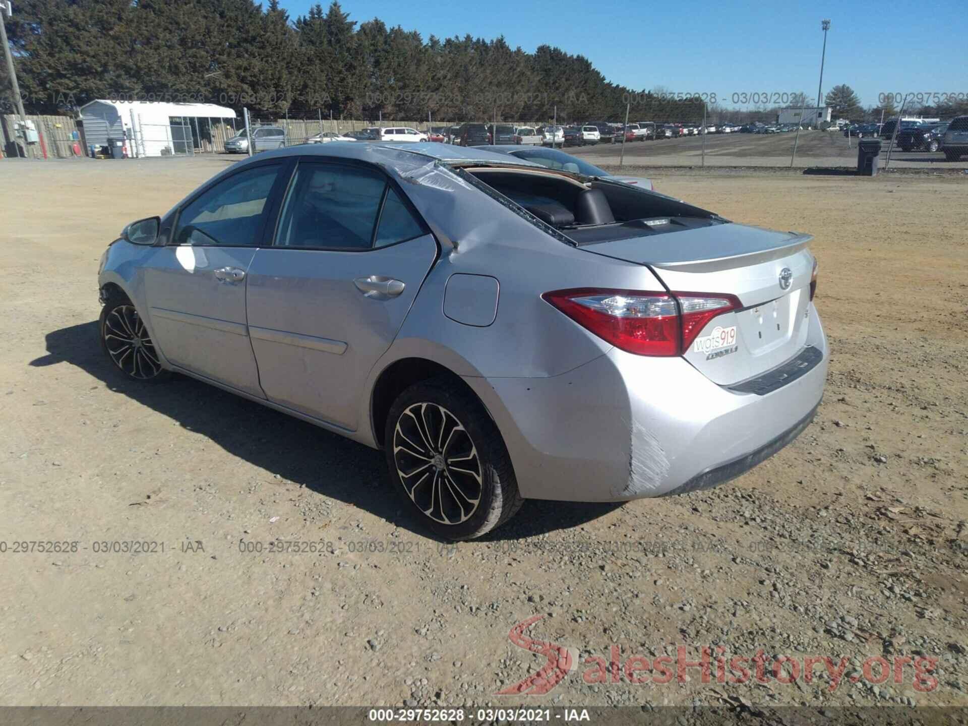 2T1BURHE2GC581809 2016 TOYOTA COROLLA