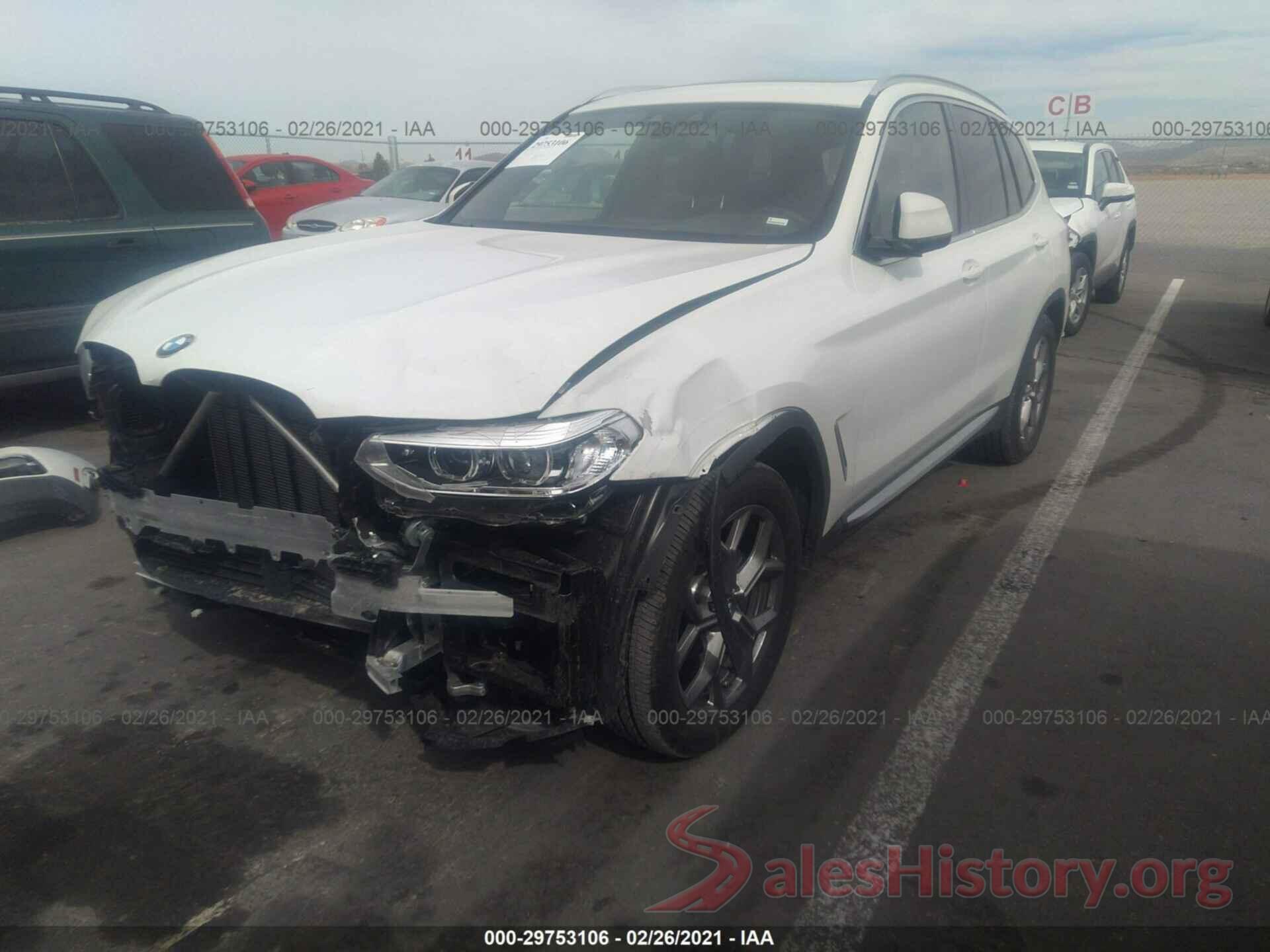 5UXTY5C01M9F12545 2021 BMW X3