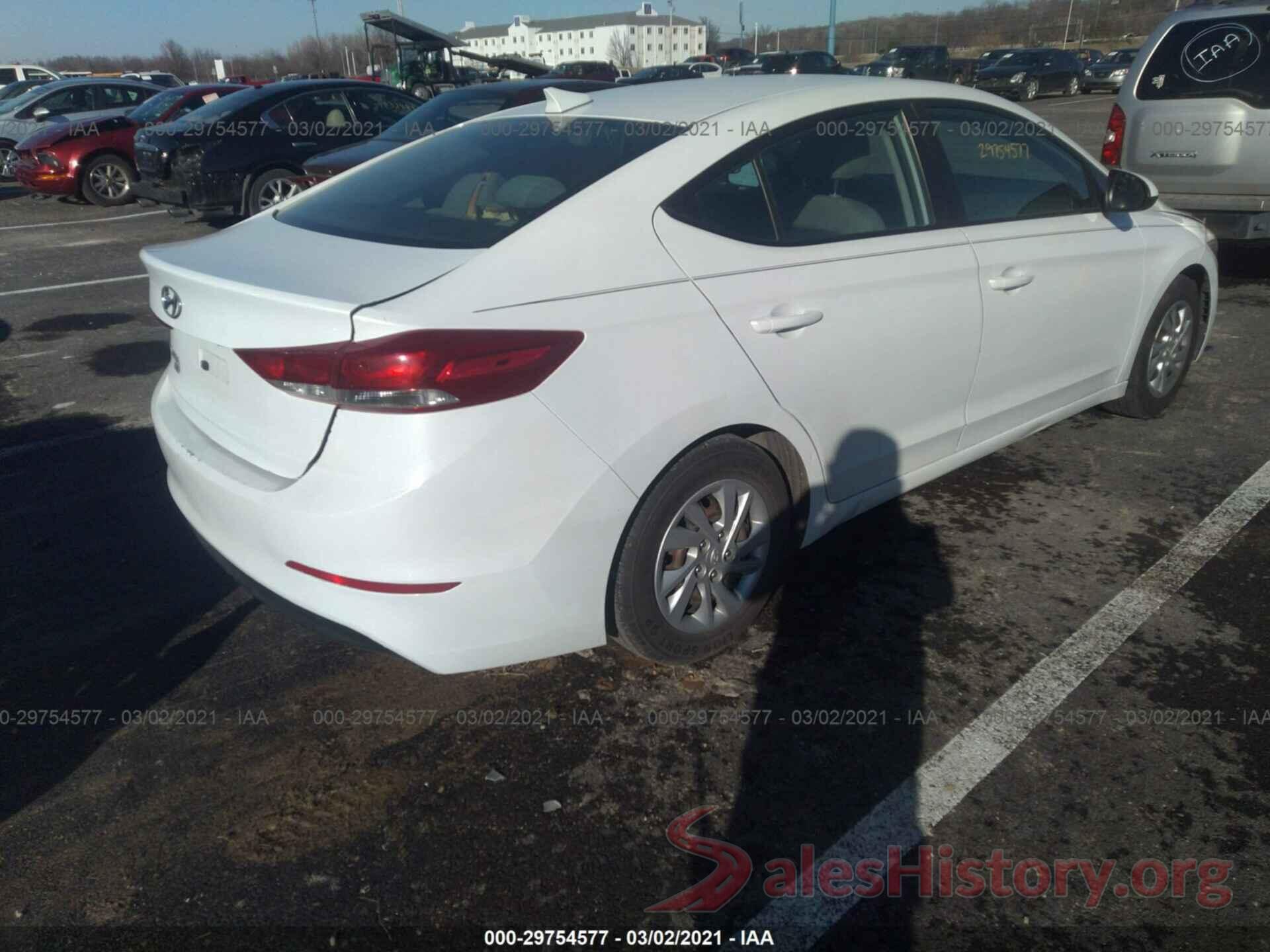 5NPD74LF4HH100105 2017 HYUNDAI ELANTRA