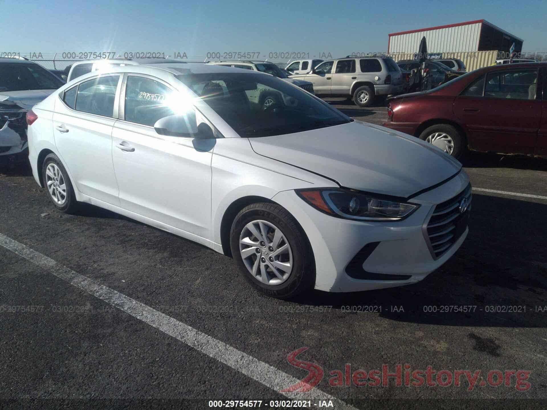 5NPD74LF4HH100105 2017 HYUNDAI ELANTRA