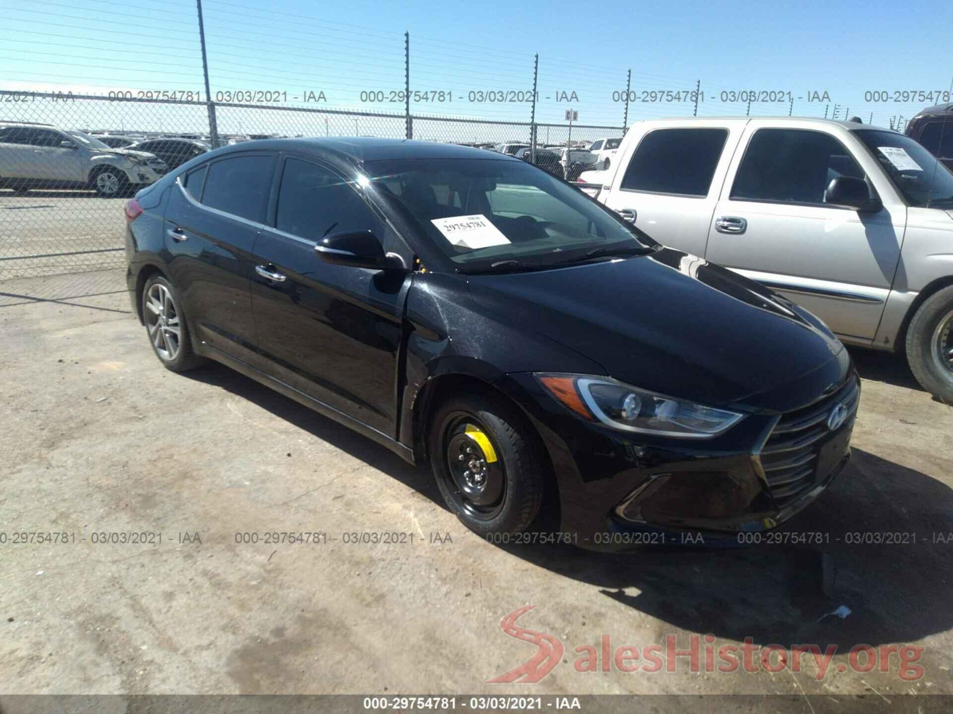 5NPD84LF3HH020436 2017 HYUNDAI ELANTRA