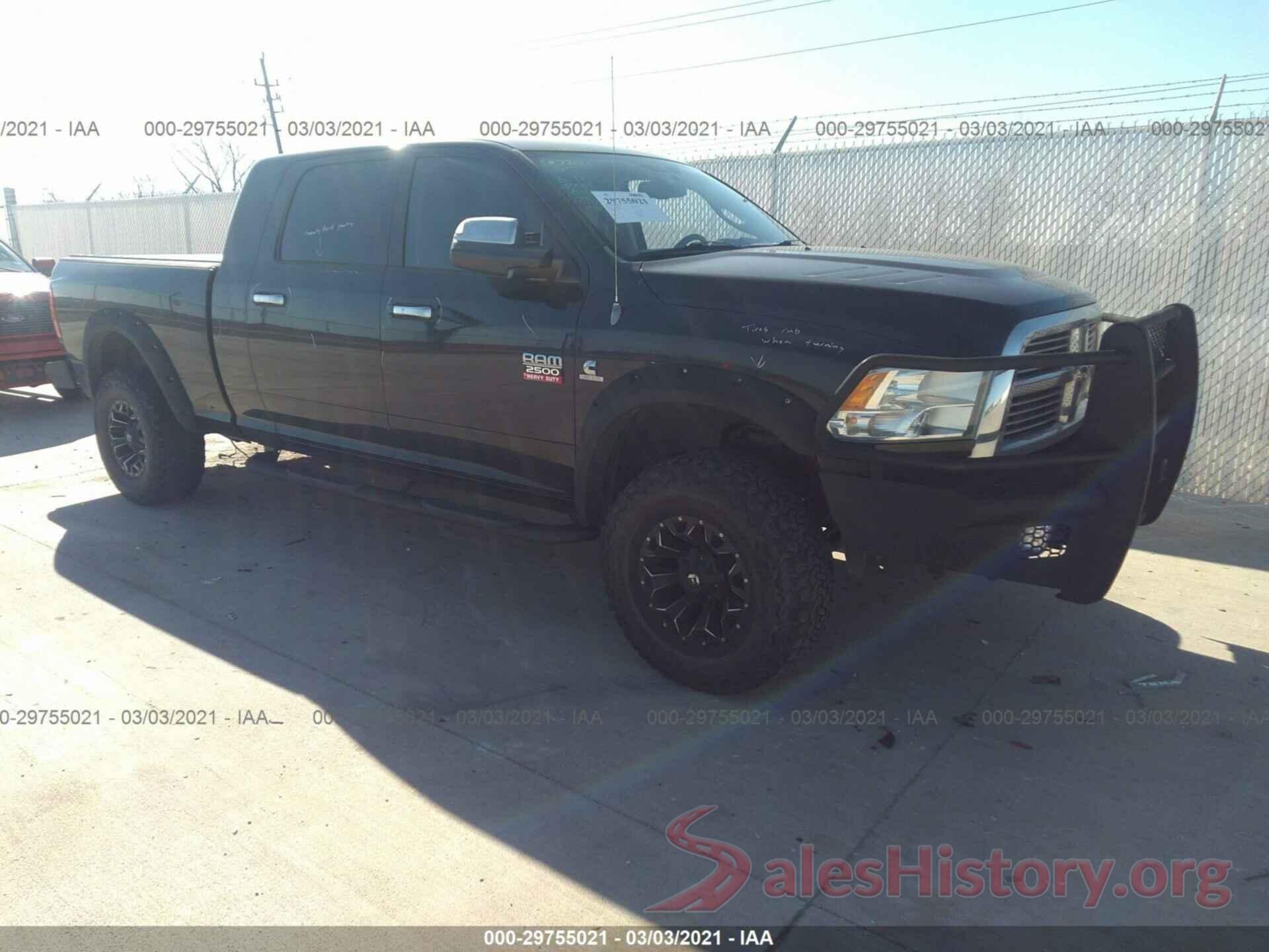 1VWBA7A32JC051360 2010 DODGE RAM 2500