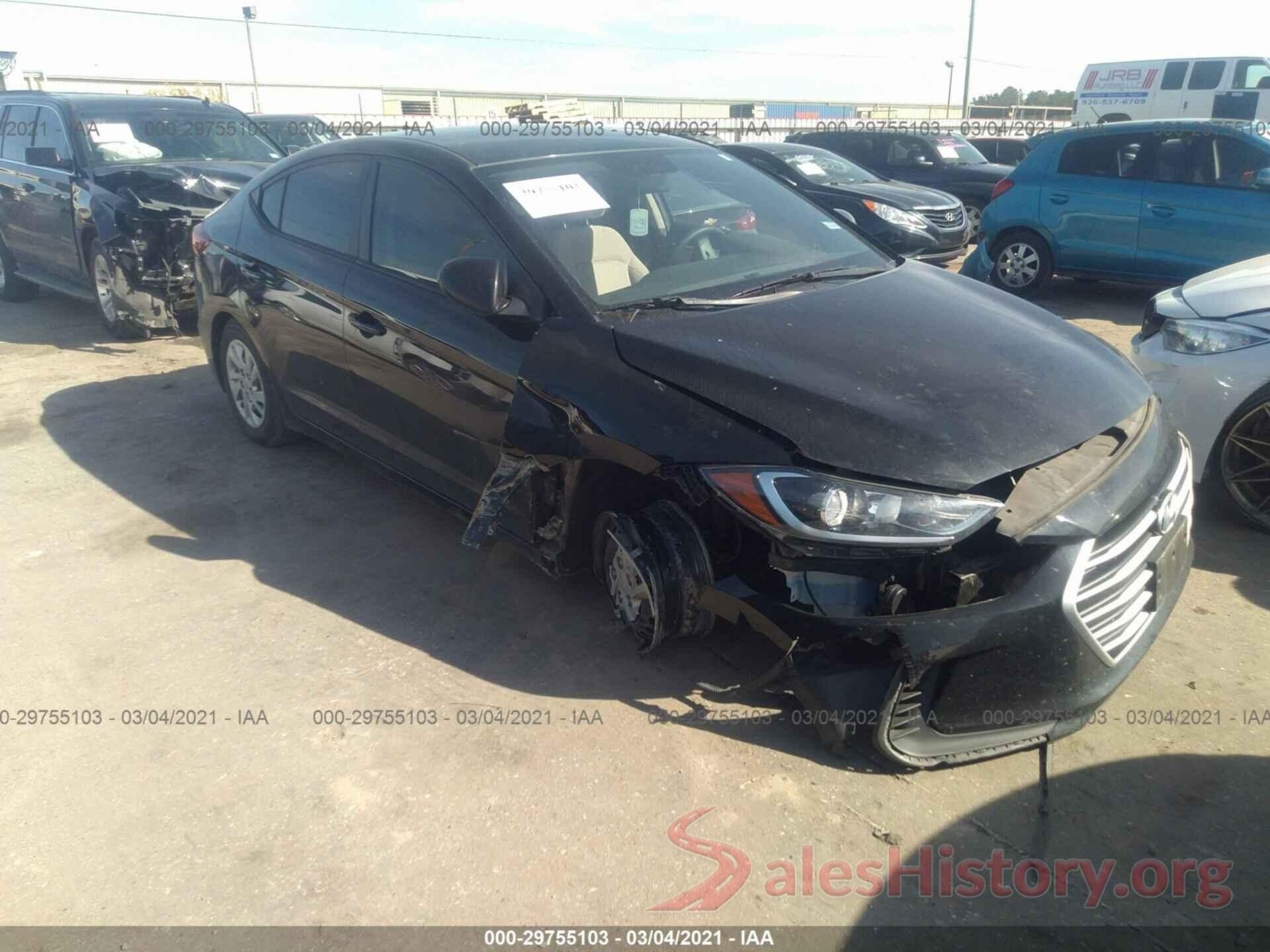 KMHD74LF6HU407244 2017 HYUNDAI ELANTRA