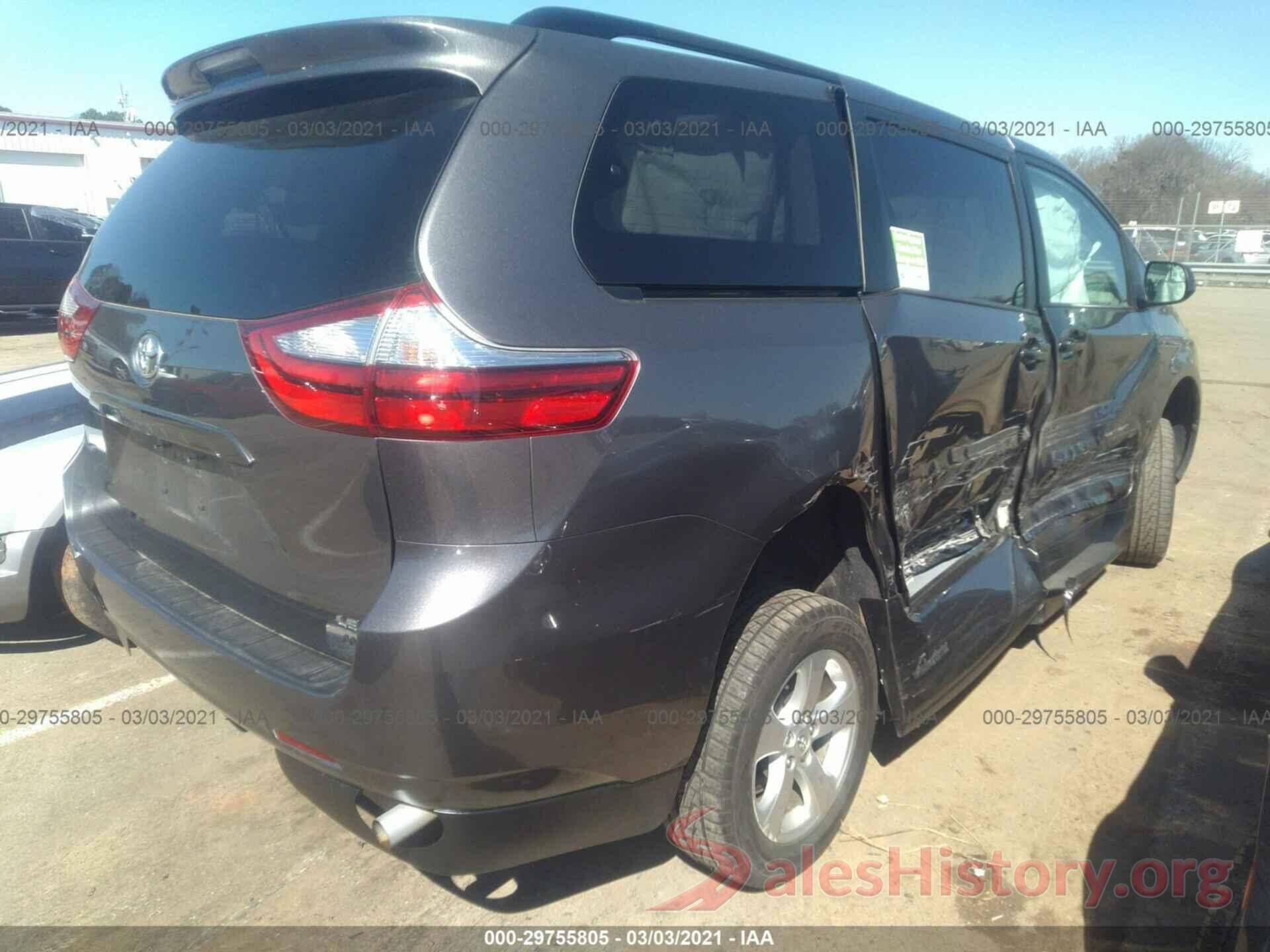 5TDKZ3DCXHS835441 2017 TOYOTA SIENNA