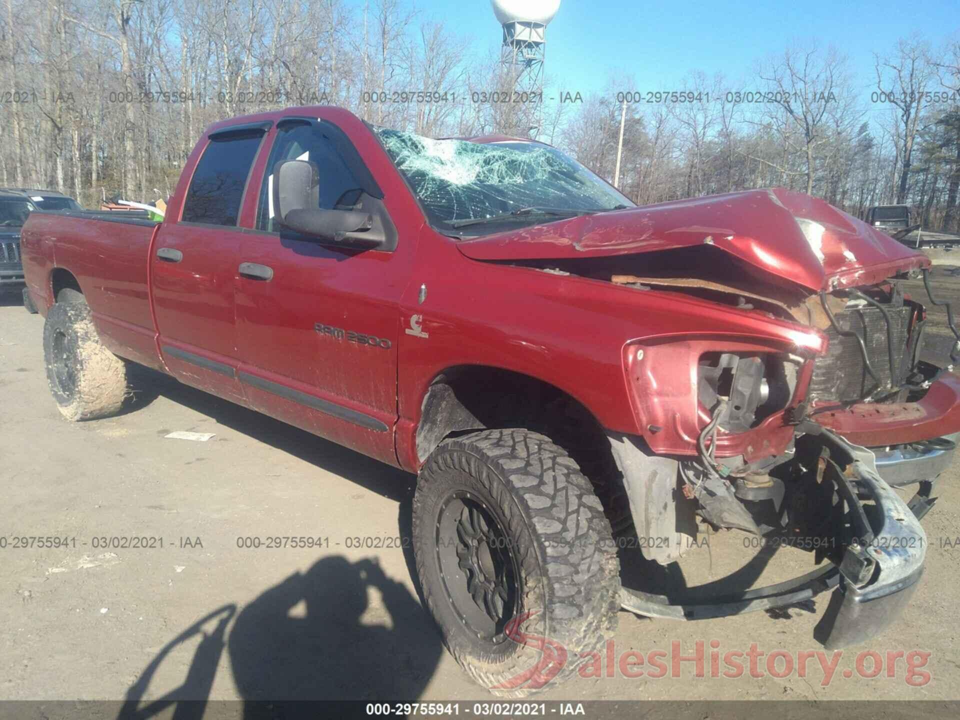 3N1AB7AP0GY220440 2006 DODGE RAM 2500