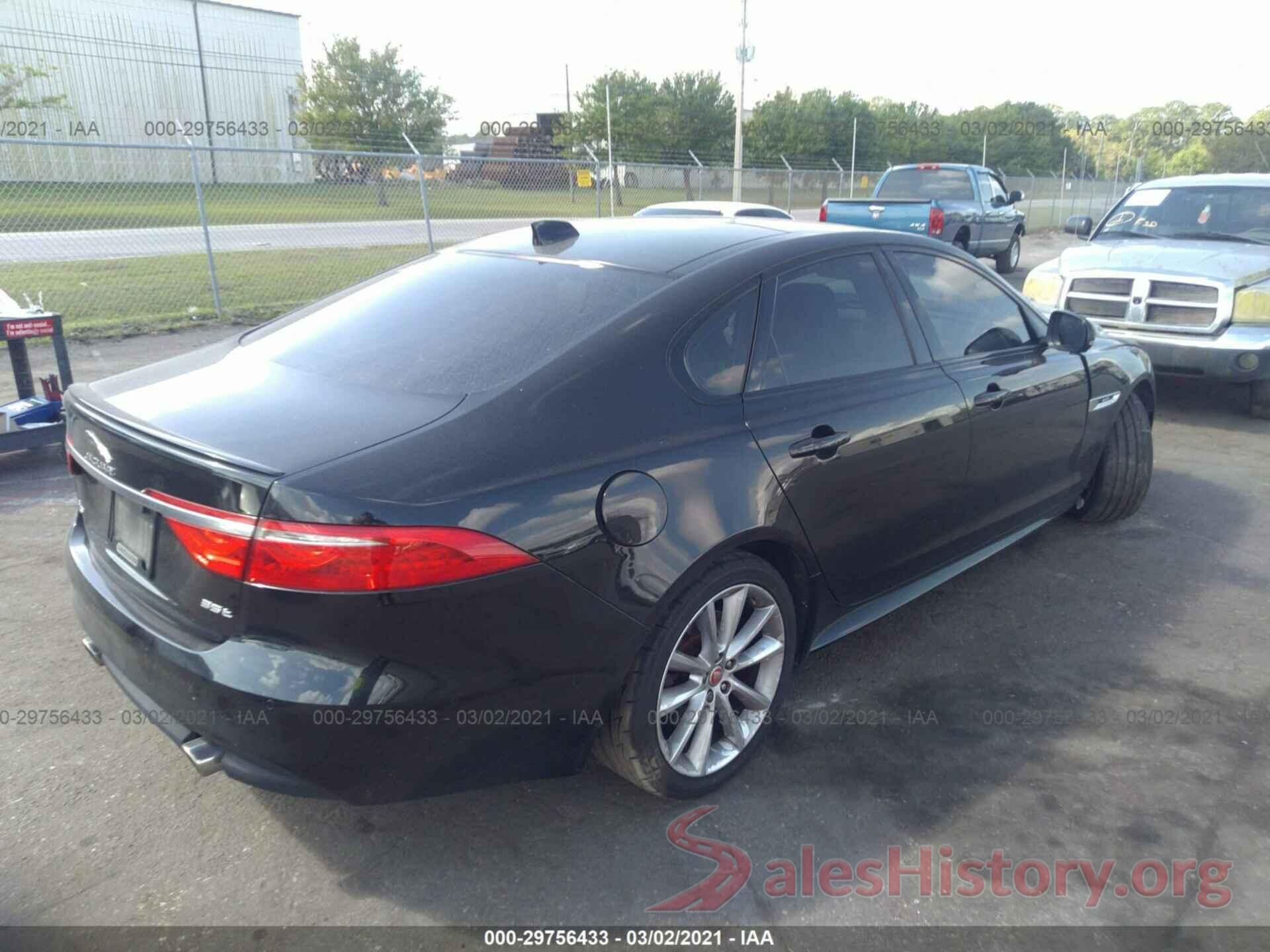 SAJBF4BV2GCY21165 2016 JAGUAR XF