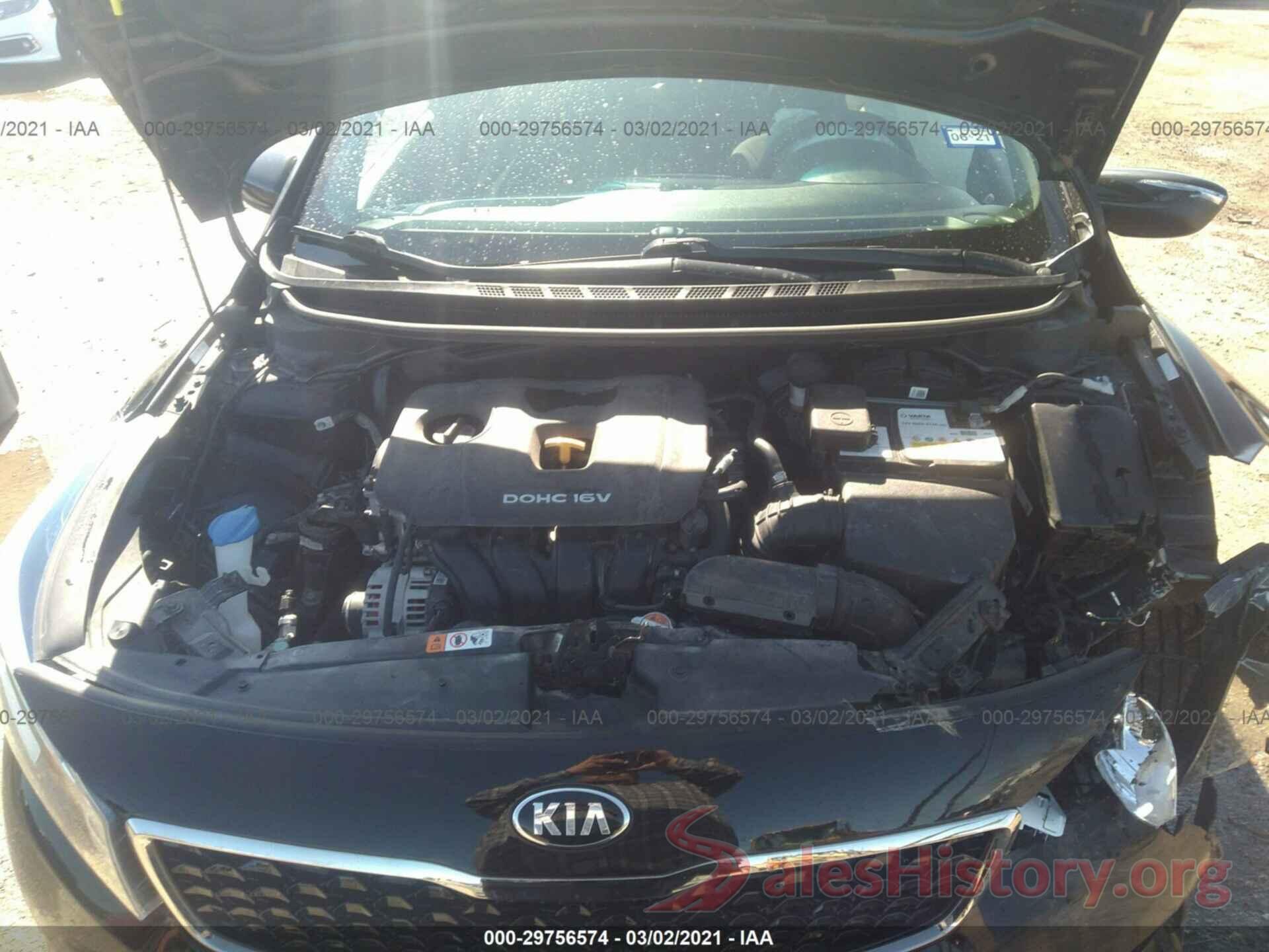 3KPFL4A7XJE262377 2018 KIA FORTE