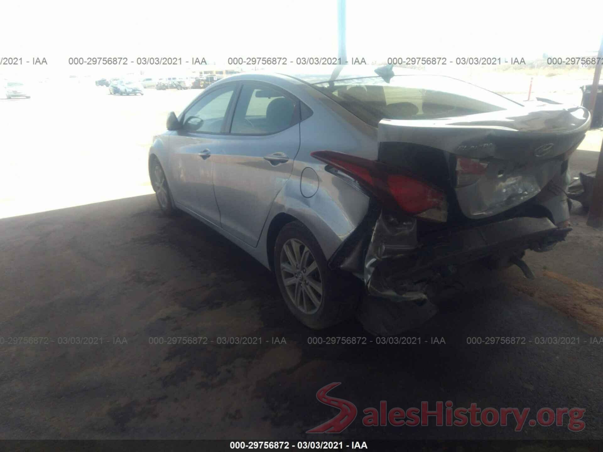 5NPDH4AE9GH696852 2016 HYUNDAI ELANTRA