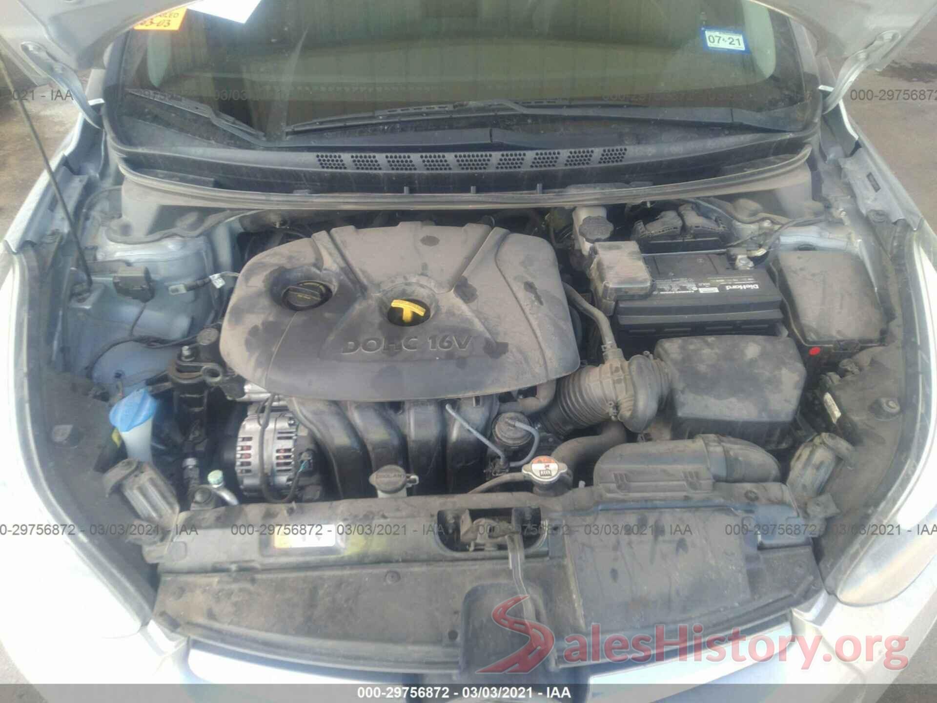 5NPDH4AE9GH696852 2016 HYUNDAI ELANTRA