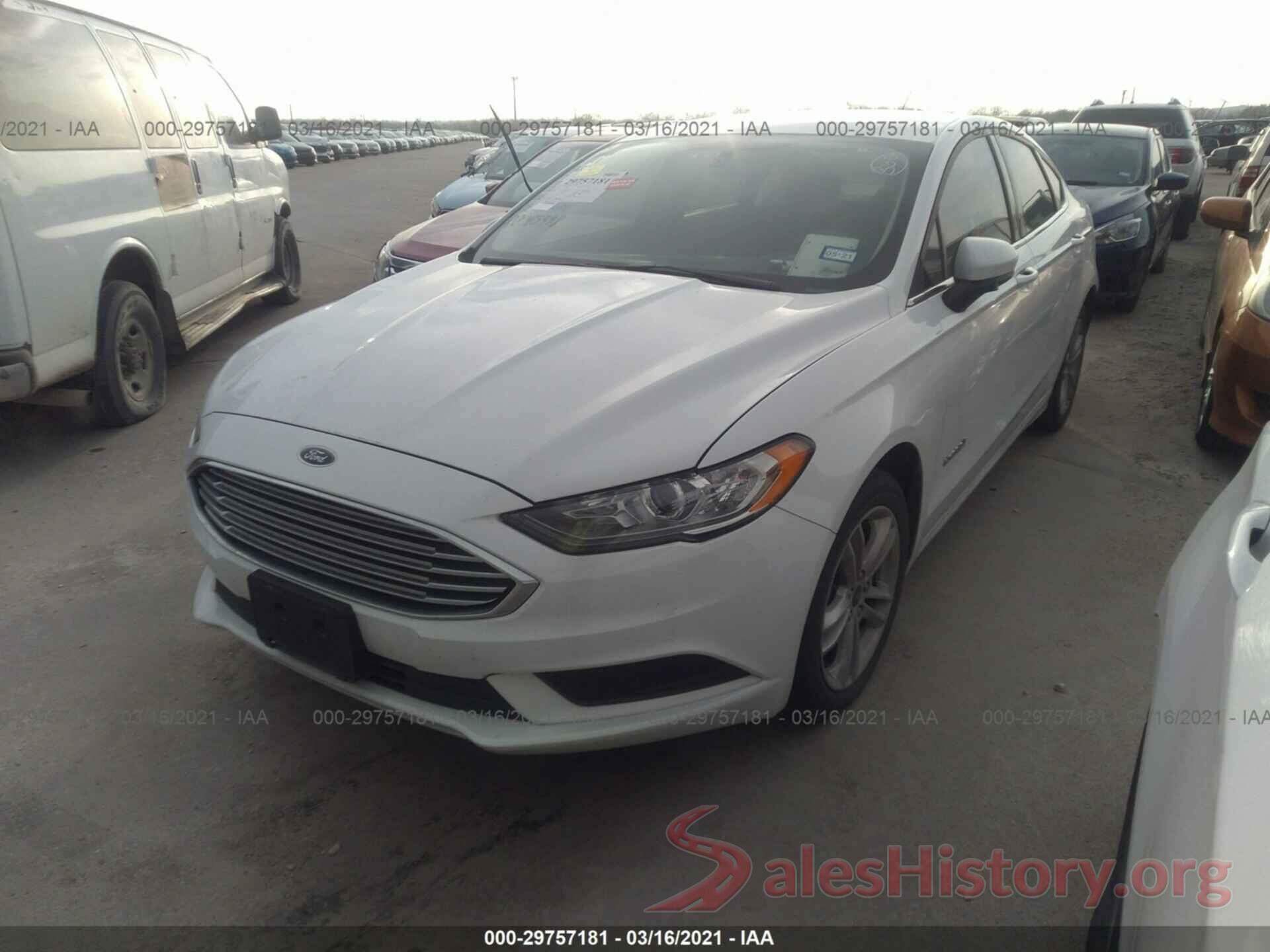 3FA6P0LU6JR181763 2018 FORD FUSION HYBRID